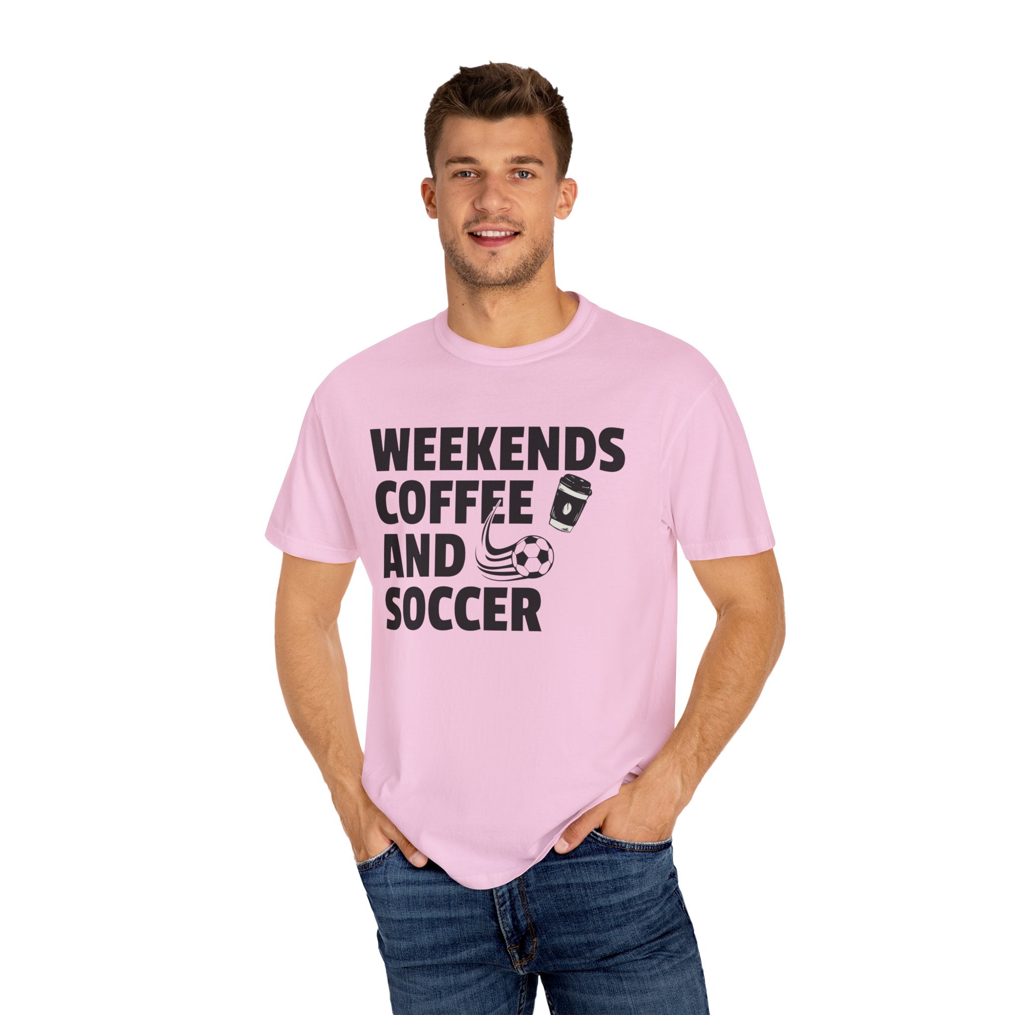 Weekends Coffee and Soccer Shirt For Soccer Lover, Sports Mom Tshirt For Mothers Day, Soccer Gift For Her, Game Day Gift Tee, Coffee T-Shirt