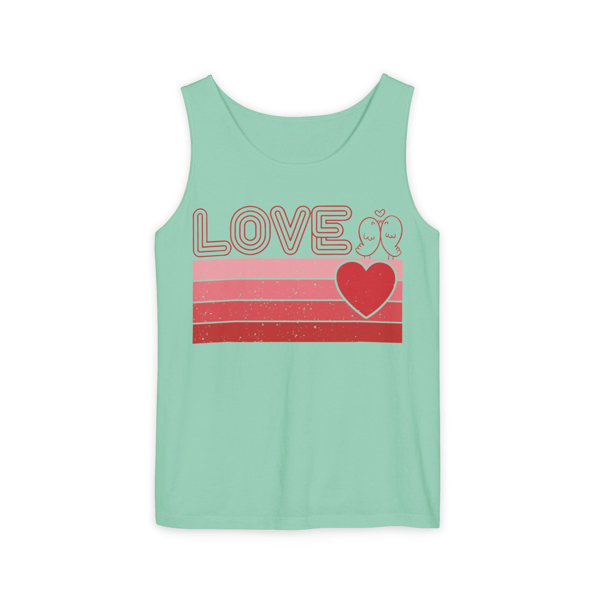 Retro Love Valentines Day Tank Top, Valentines Day Shirts For Woman, Heart Tank Top, Cute Valentine Shirt, Valentines Day Gift, Valentines Gift