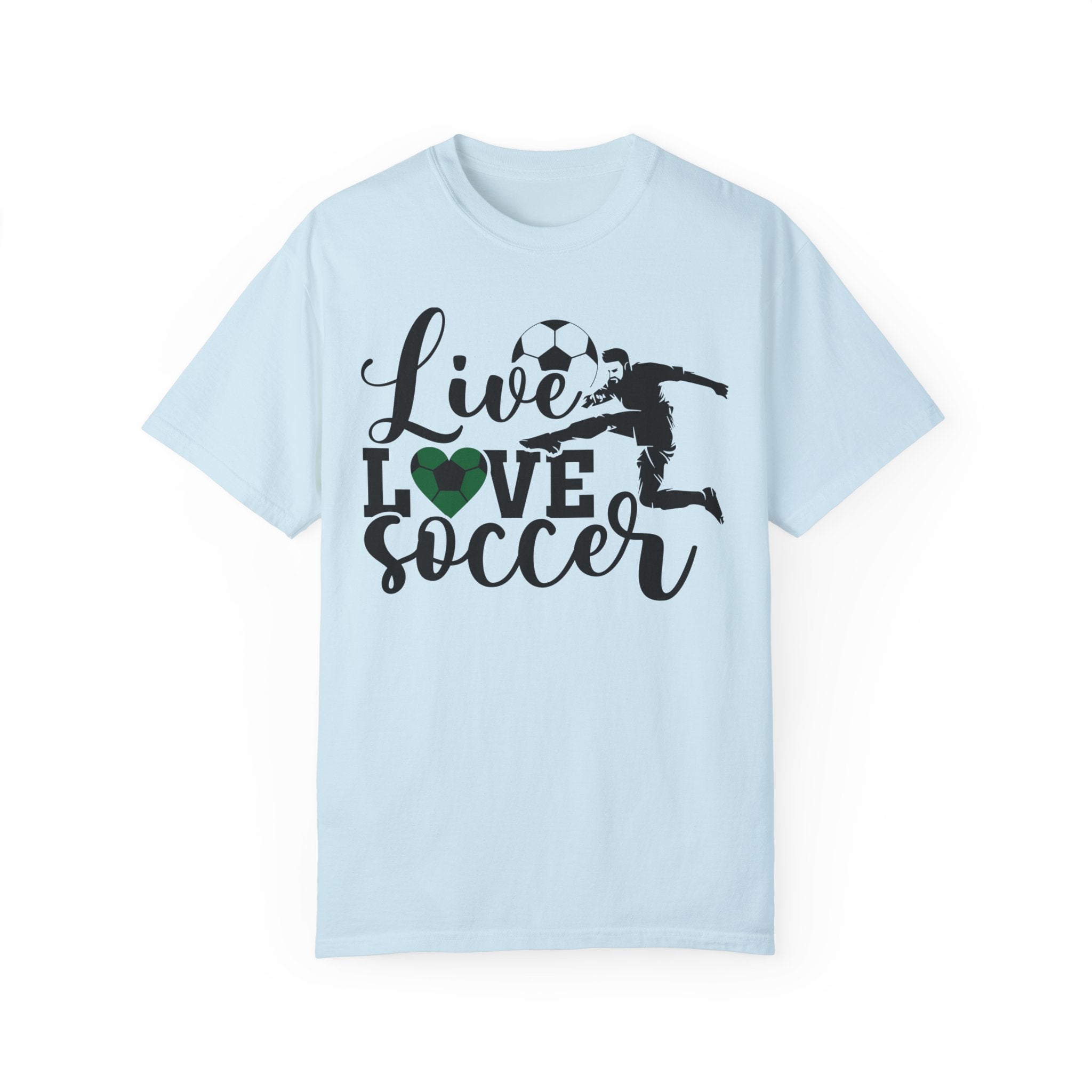 Live Love Soccer T-Shirt With Soccer Ball For Soccer Players