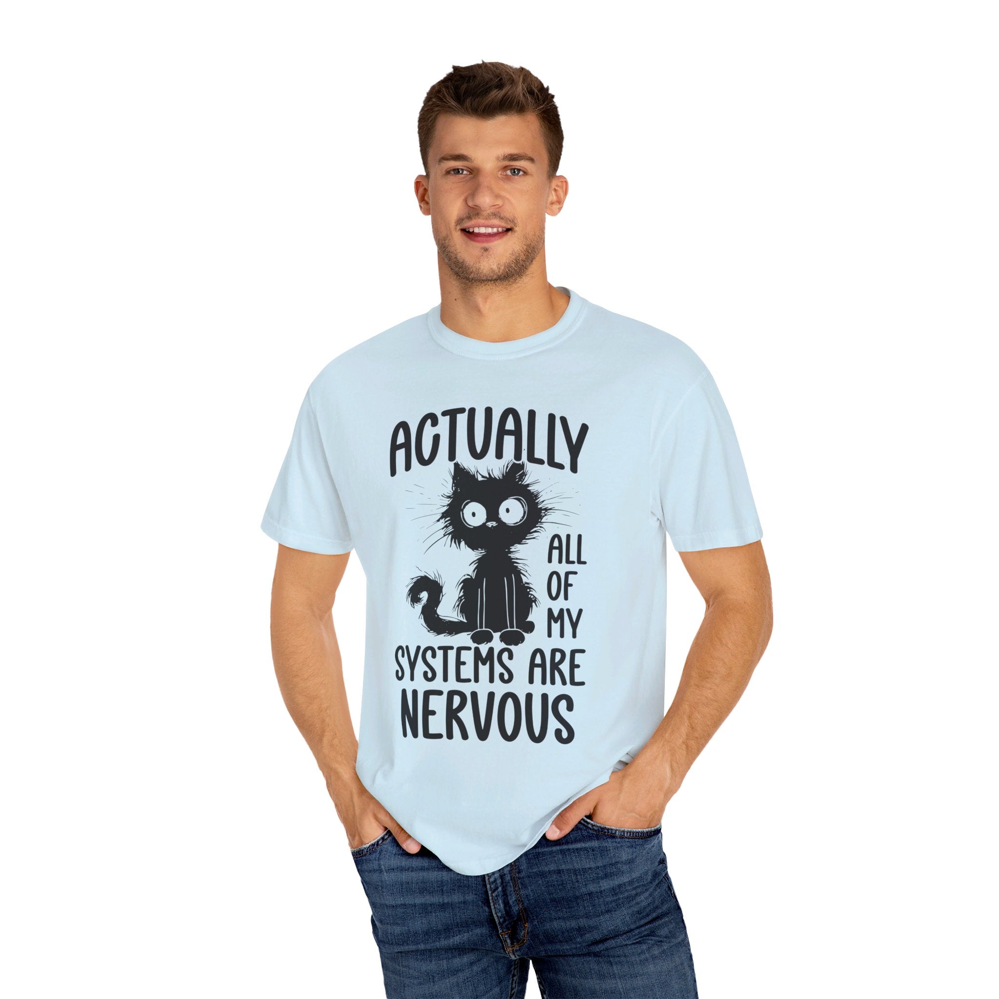 Actually All of My Systems Are Nervous Shirt, Raccoon Shirt, Mental Health Shirt, Anxiety Tshirt, Funny Tshirt, Vintage Retro Graphic Shirt