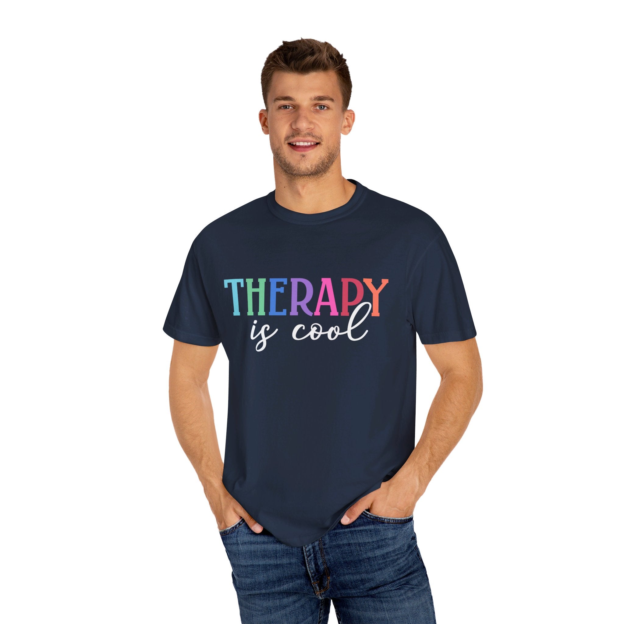 Therapy is Cool Shirt, Mental Health Matters, Gift for Therapist, Anxiety Shirt, School Psychologist Shirt