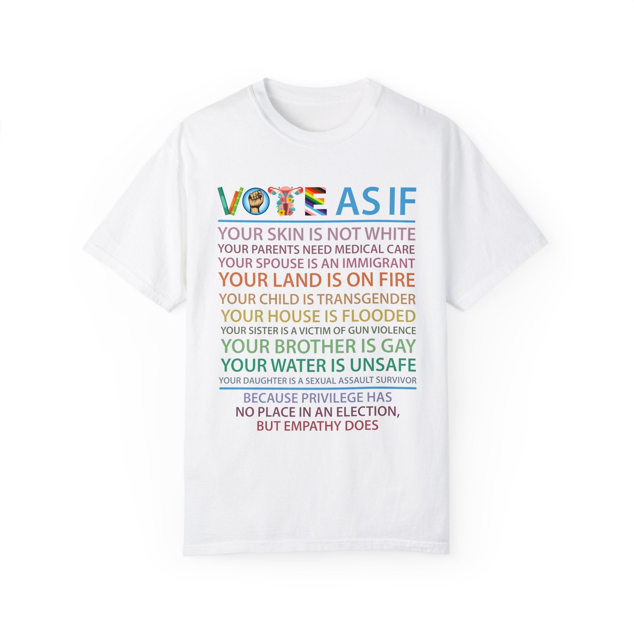 Vote As If Shirt, Custom Register Tee, Election Shirt, Voter T-Shirt, Voting Tee, Vote Gift, Equality Shirt, Pro Choice Shirt, Roe v Wade Shirt