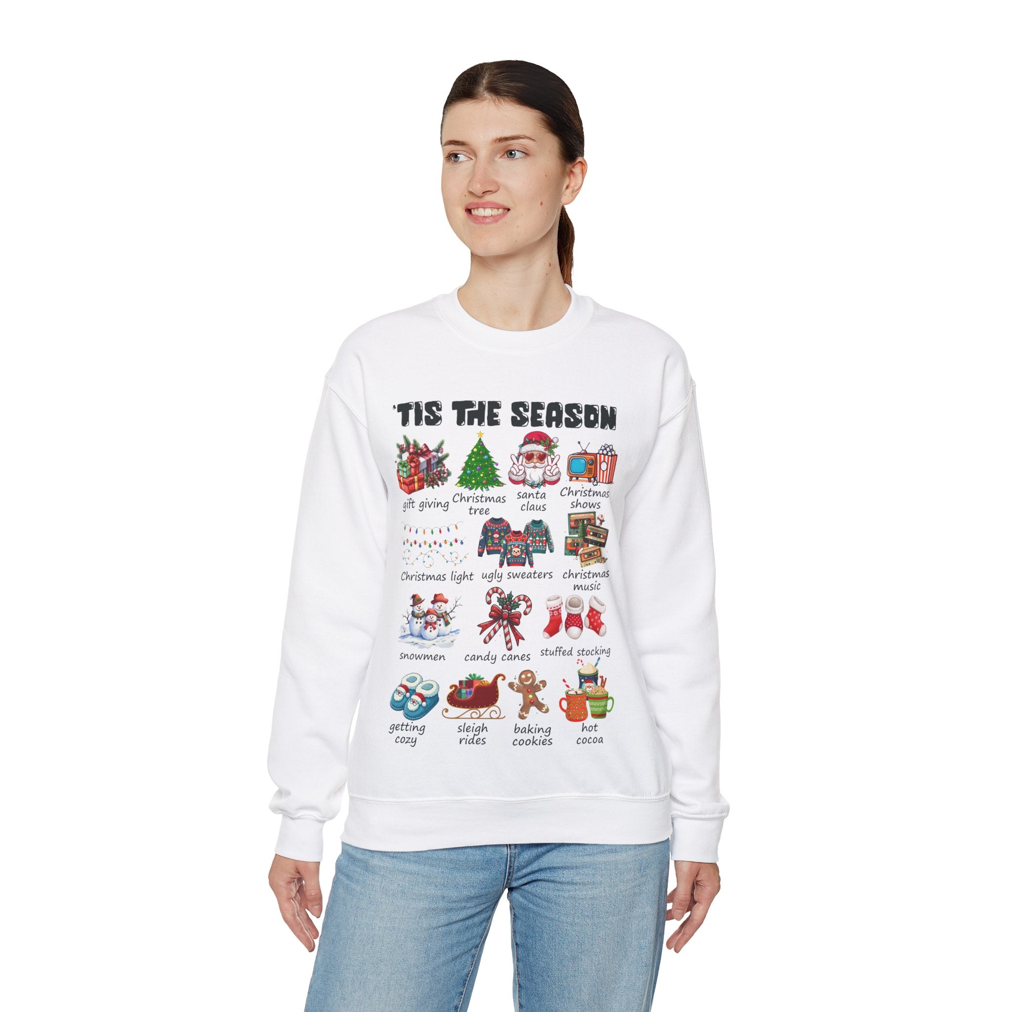 Tis the Season Christmas Sweatshirt, Christmas Tis The Season Shirt, Merry Christmas Shirt, Christmas Sweatshirt For Women, Cute Winter Top