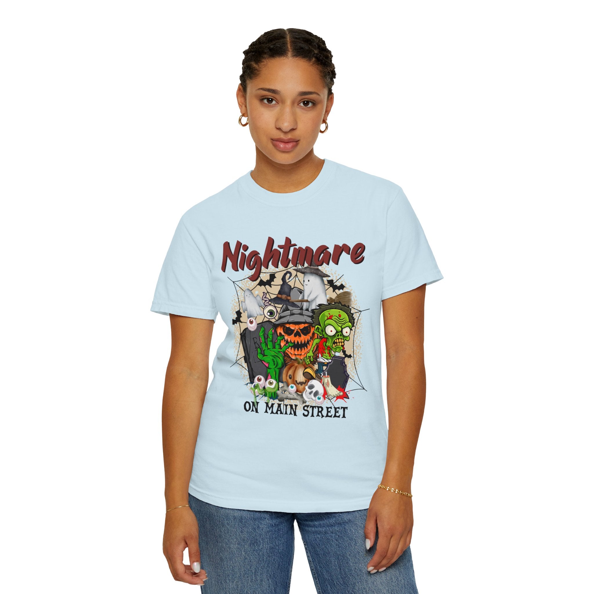 Nightmare On The Main Streat Shirt, Retro Mickey Minnie Halloween Shirts, Vintage Disney Halloween T-shirt, Halloween Pumpkin