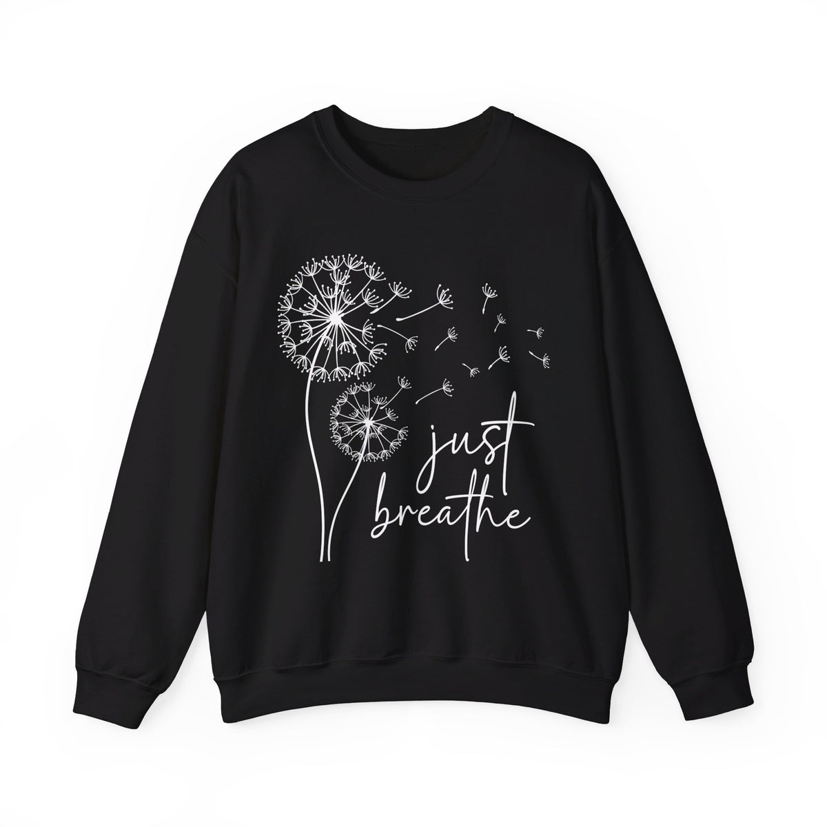 Just Breathe Sweatshirt, Yoga Shirt, Motivational Shirt, Positive Shirt, Gift for Yoga Lover, Positive Tee, Brunch Shirt, Meditation Gift, Good Tee