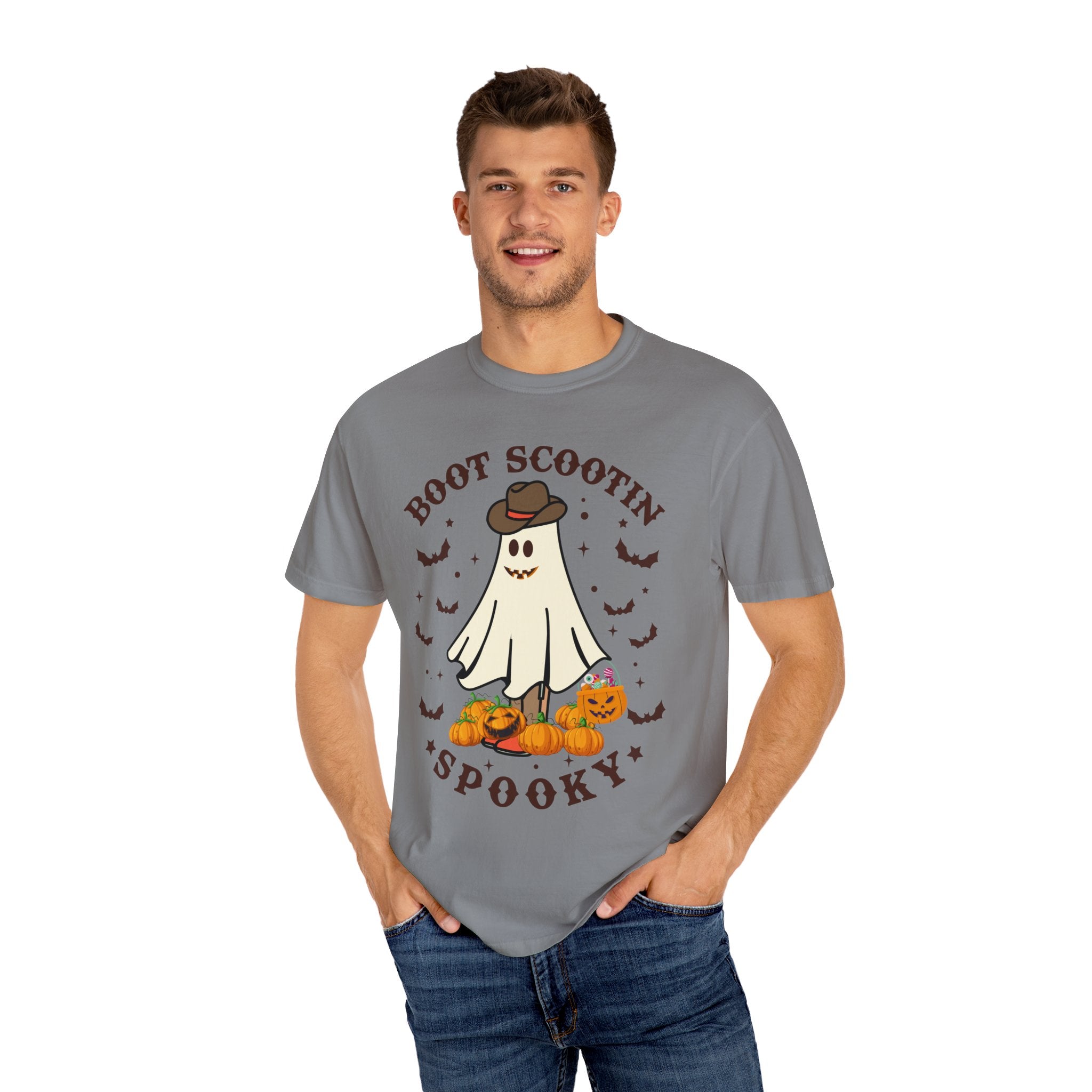 Boot Scootin Spooky Shirt, Halloween Shirt, Cowboy Ghost Shirt, Western Halloween Shirt, Cute Spooky Shirt, Halloween Gift