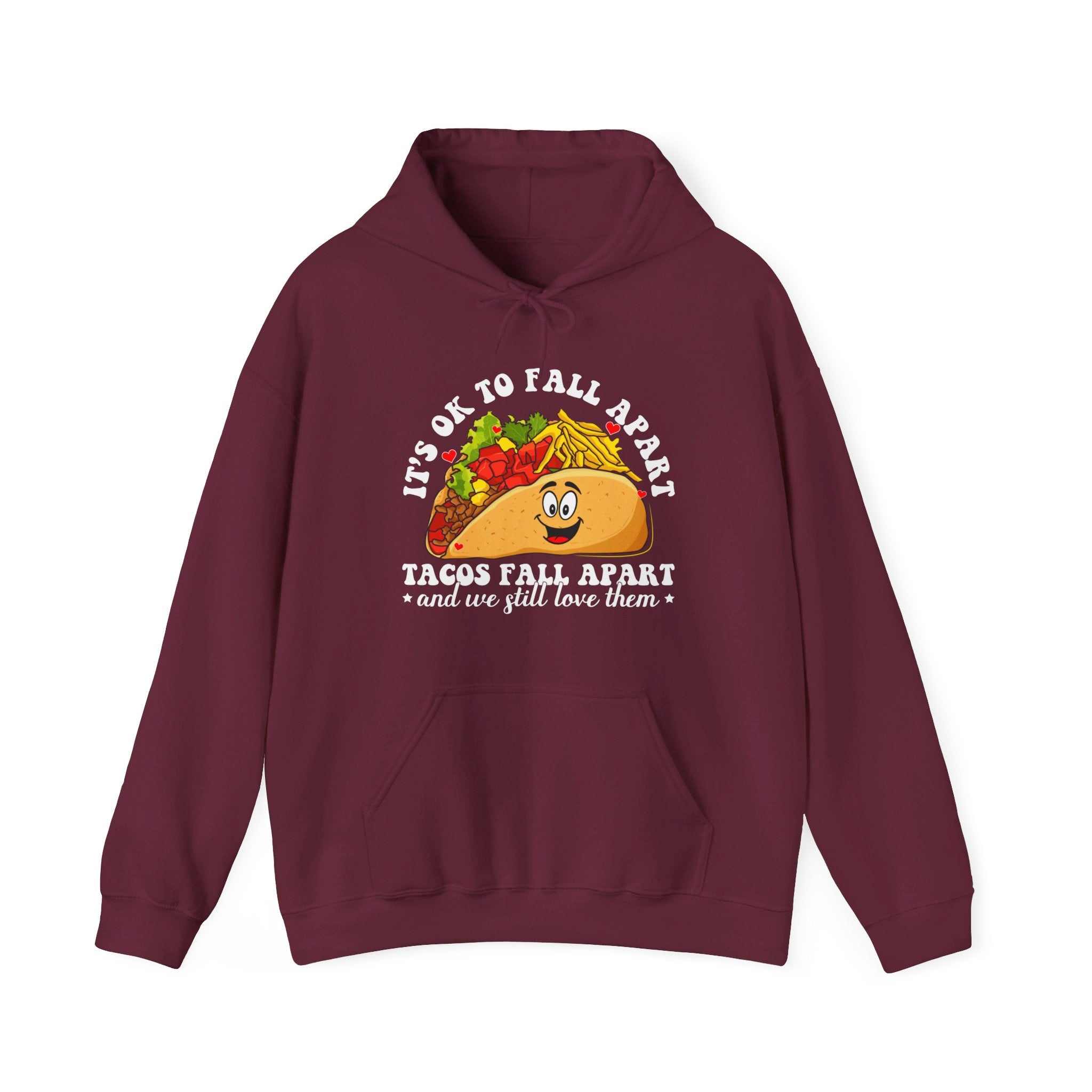 It's ok to fall apart taco Hoodie, Diversely Human Hoodie, Mental Health Awareness Hoodie, Suicide Prevention Hoodie