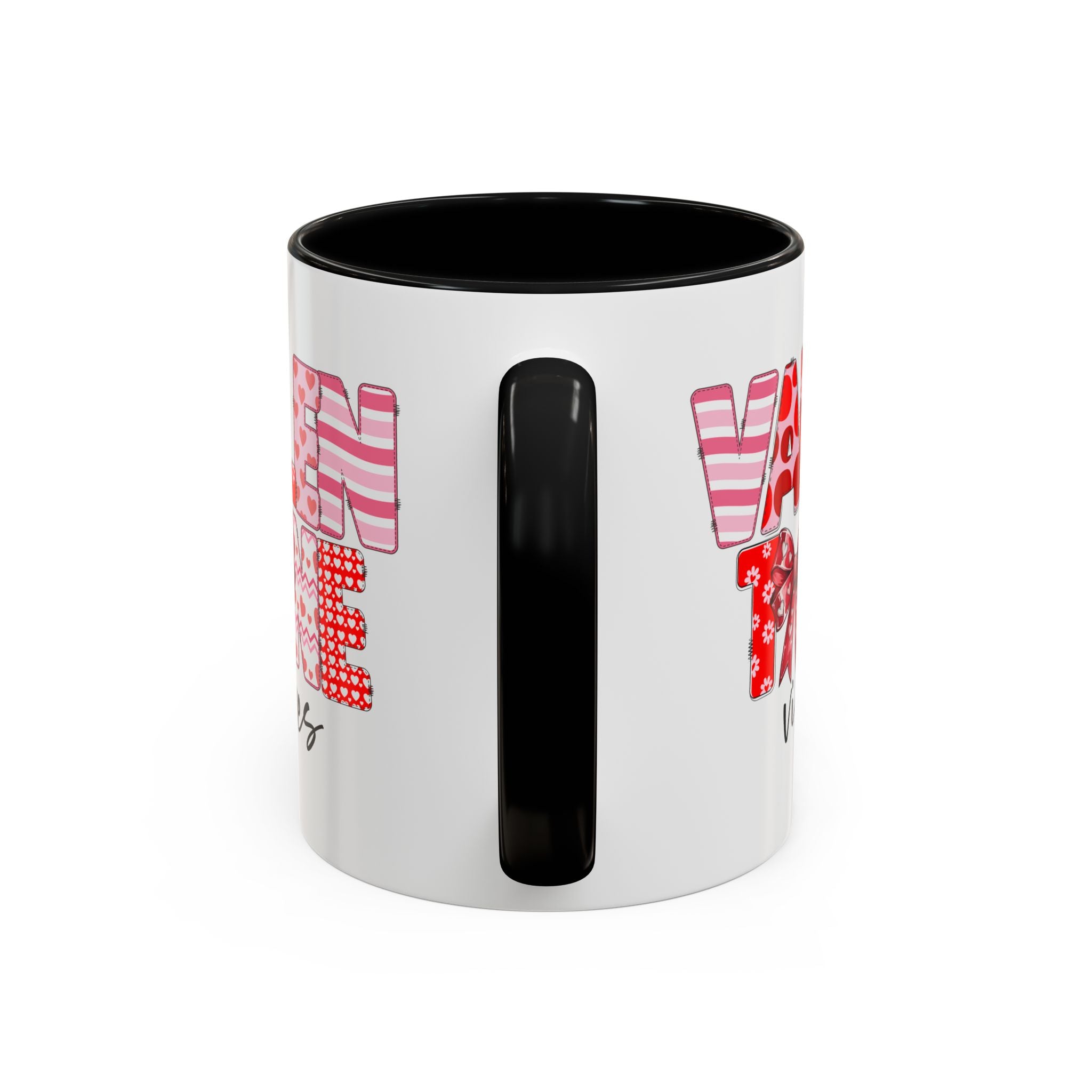 Valentine Vibes Coffee Mug, Coquette Valentine Vibes Mug, Brushstroke Valentine Coffee Cup, Gift For Her