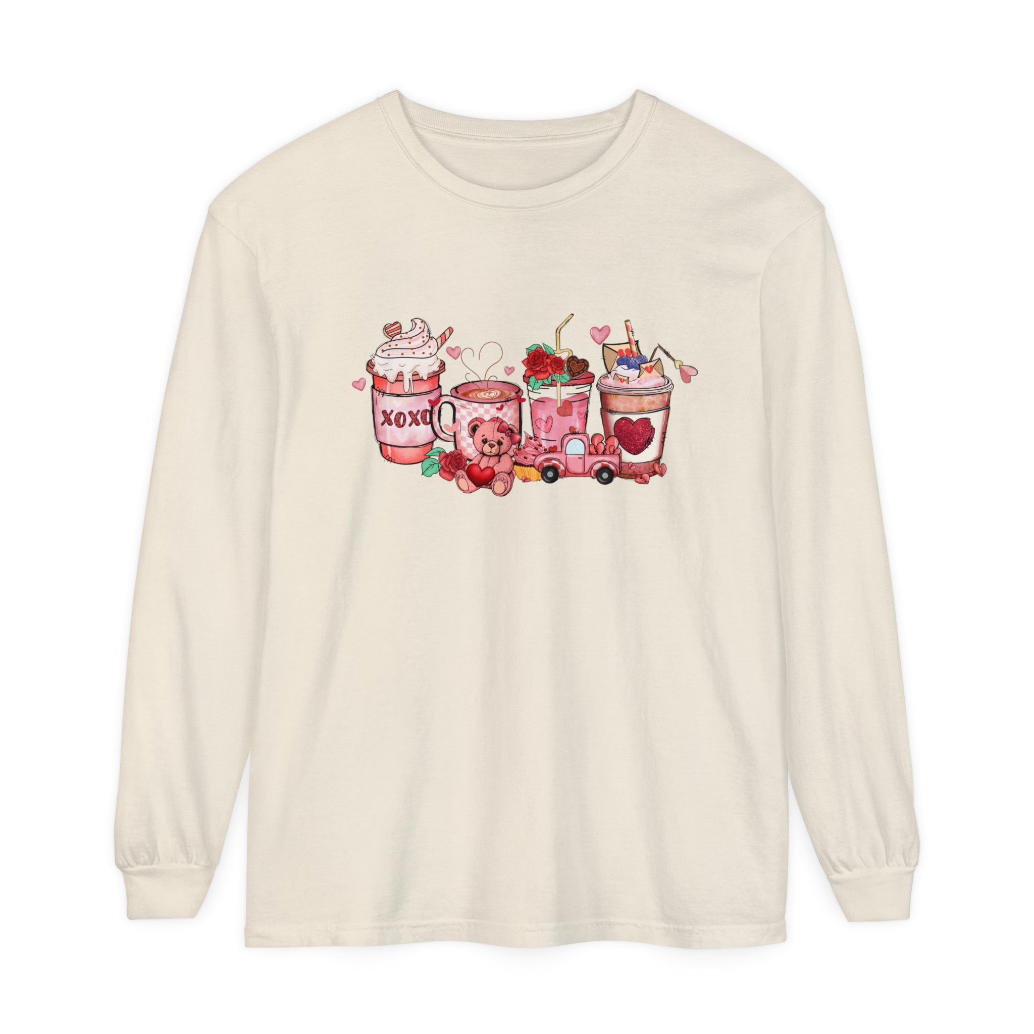 Coffee Valentine Long Sleeve shirt, Coffee Lover Shirt, Iced Coffee Valentine, Cute Valentine Shirt, , Mama Valentine, Valentines Day Coffee Shirt