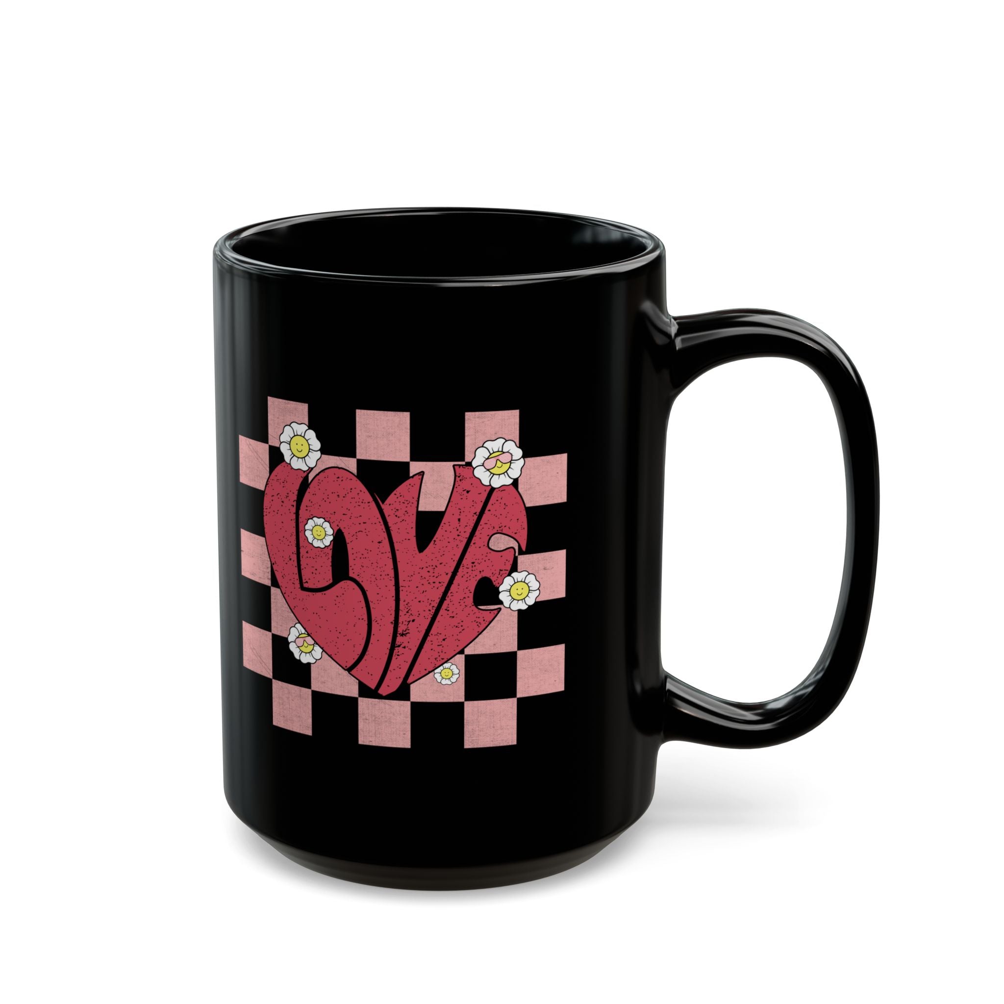 Retro Love Coffee Mug, Valentine's Coffee Mug, Husband Gift, Wife Gift, Girlfriend Gift, Boyfriend Gift, Birthday Gift