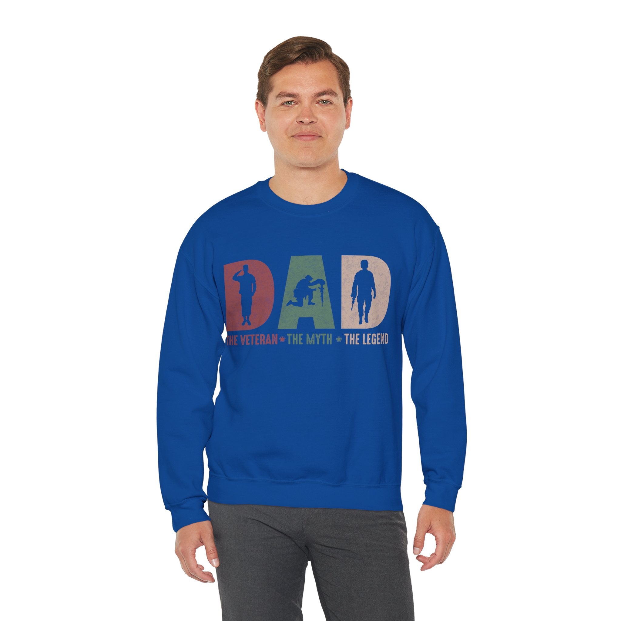 Dad The Veteran The Myth The Legend Sweatshirt, Farhers Day Gift, Military Dad Shirt, Army Dad Shirt, Hero Dad Shirt