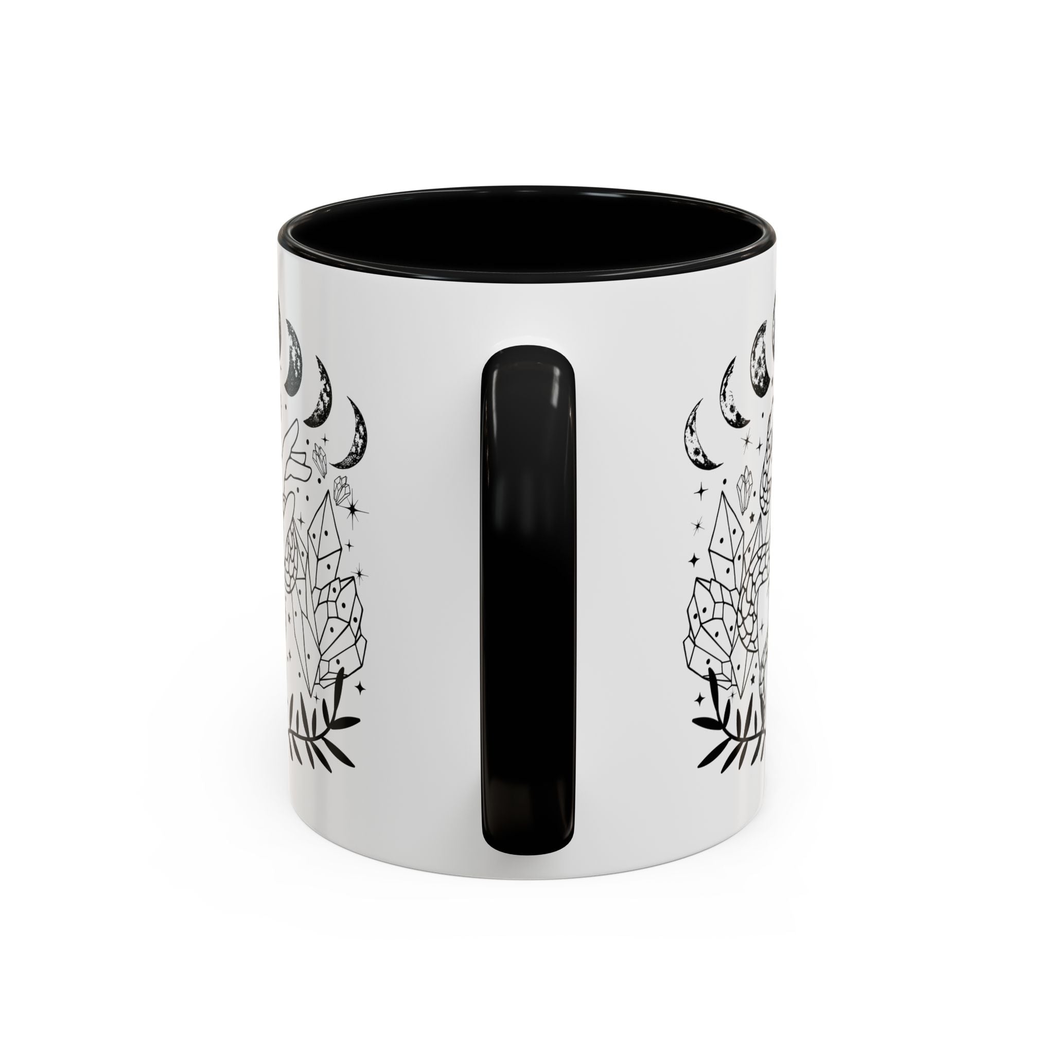 Celestial Snake Coffee Mug, Moon Phase Snake Mug, Coffee Mug, Unique Mystic Coffee Cup