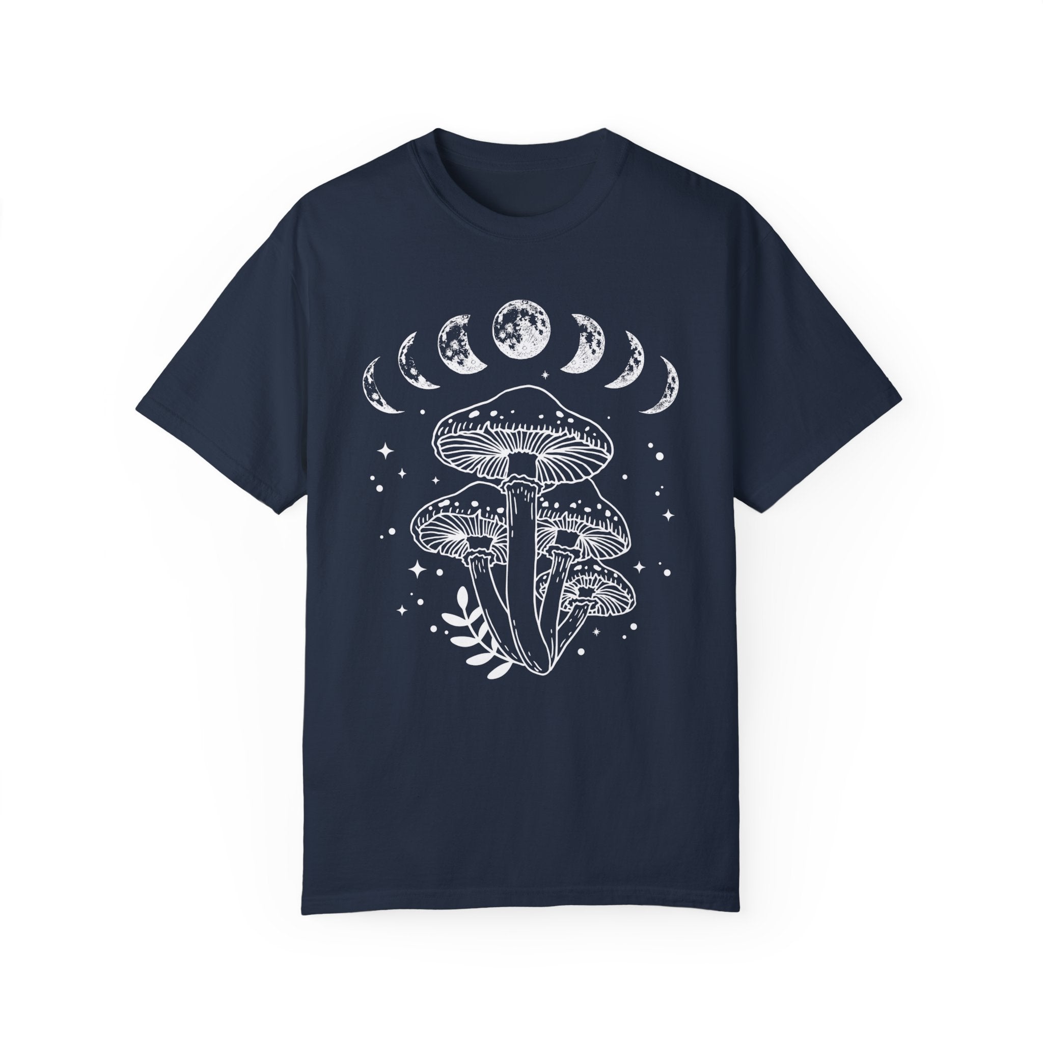 Mushroom Shirt, Moon Phases And Mushrooms T-shirt ,Magical Celestial Fungi Shirt, Goblincore Aesthetic, Cottagecore Mushroom