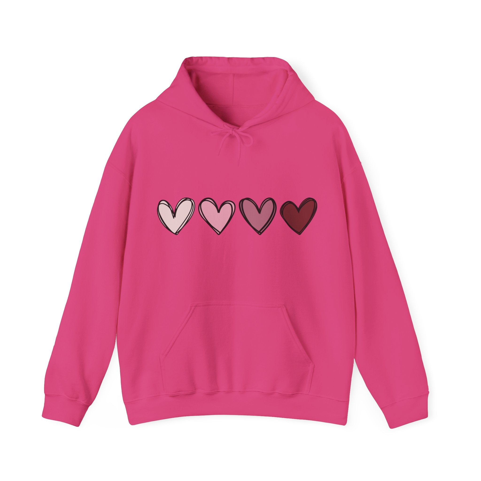 Valentine Double Heart Hoodie, Cute Valentine Hoodie, Valentine Sweatshirts, Vintage Valentine Hooded Sweatshirt, Valentine Pullover