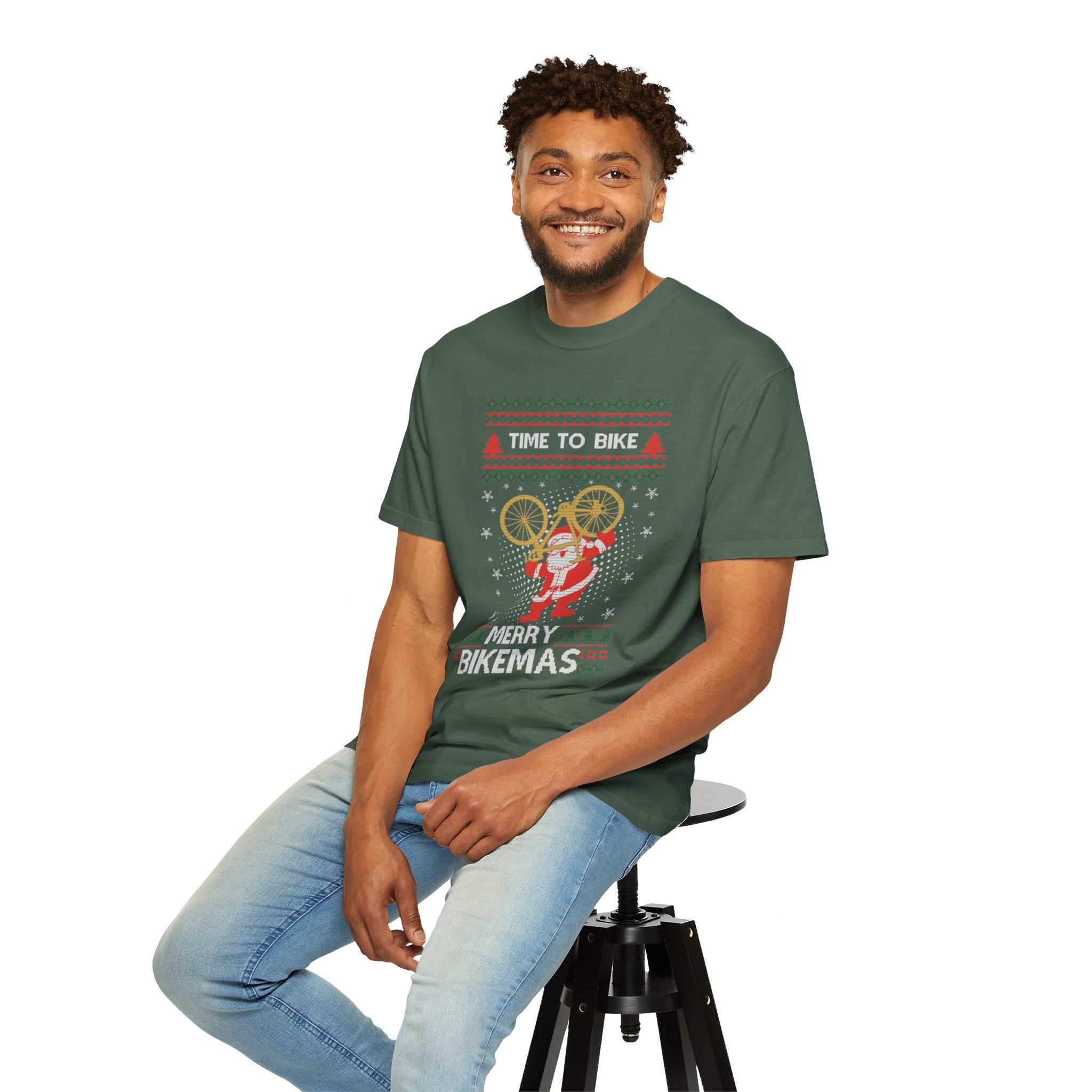 Funny Ugly Time To Bike Tshirt, Merry Bikemas Shirt