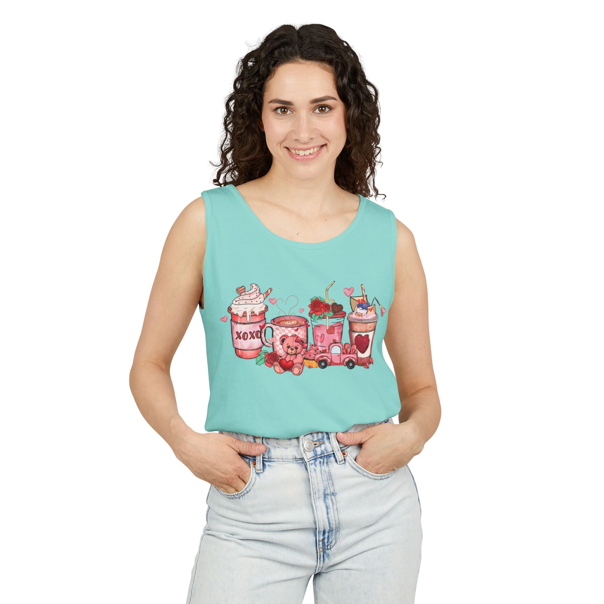 Coffee Valentines Tank Top, Valentines Day Shirt, Valentines Day Tank Top, Valentines Day Coffee Shirt, Coffee Lover Tee