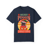 Merry Puggin Christmas Tshirt, Holiday Santa Pug Shirt, Santa Pug Shirt, Christmas Pug Shirt, Pug In Santa Hat