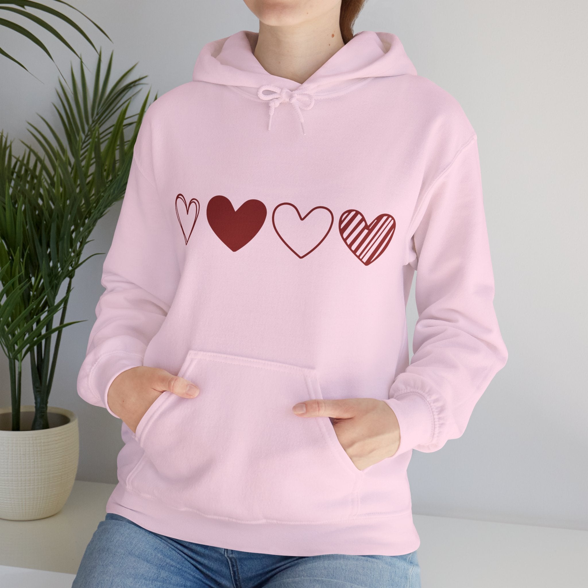 Heart Hoodie, Valentines Day Hooded Sweatshirt, Couple Gift Shirt, Red Heart Hoodie, Valentines Day Hoodie, Heart Gift for Women, Valentine