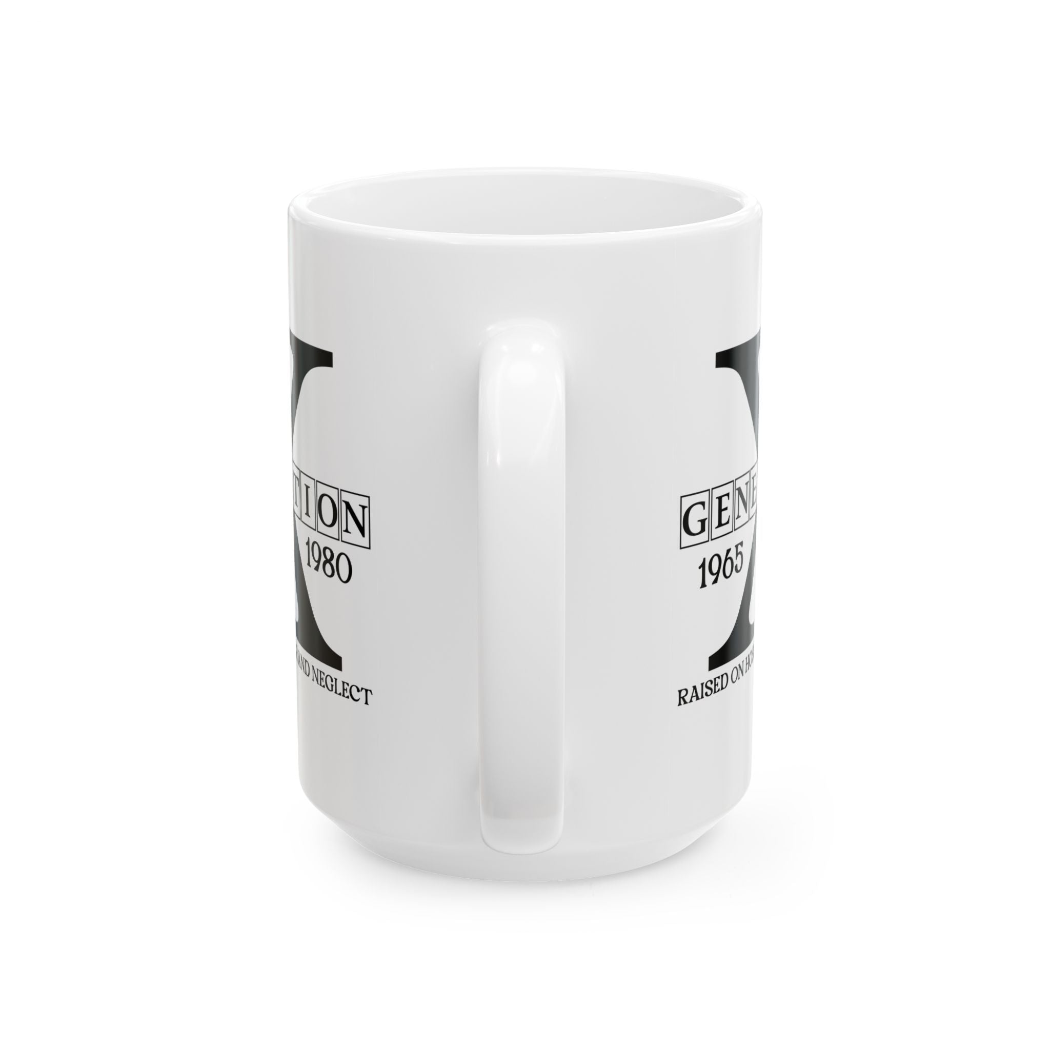 Funny Gen X Mug, Gen X Raised on Hose Water and Neglect Coffee Mug, Generation X 60s 70s 80s Nostalgia Gift, Gen X Gifts, Retro Coffee Cup