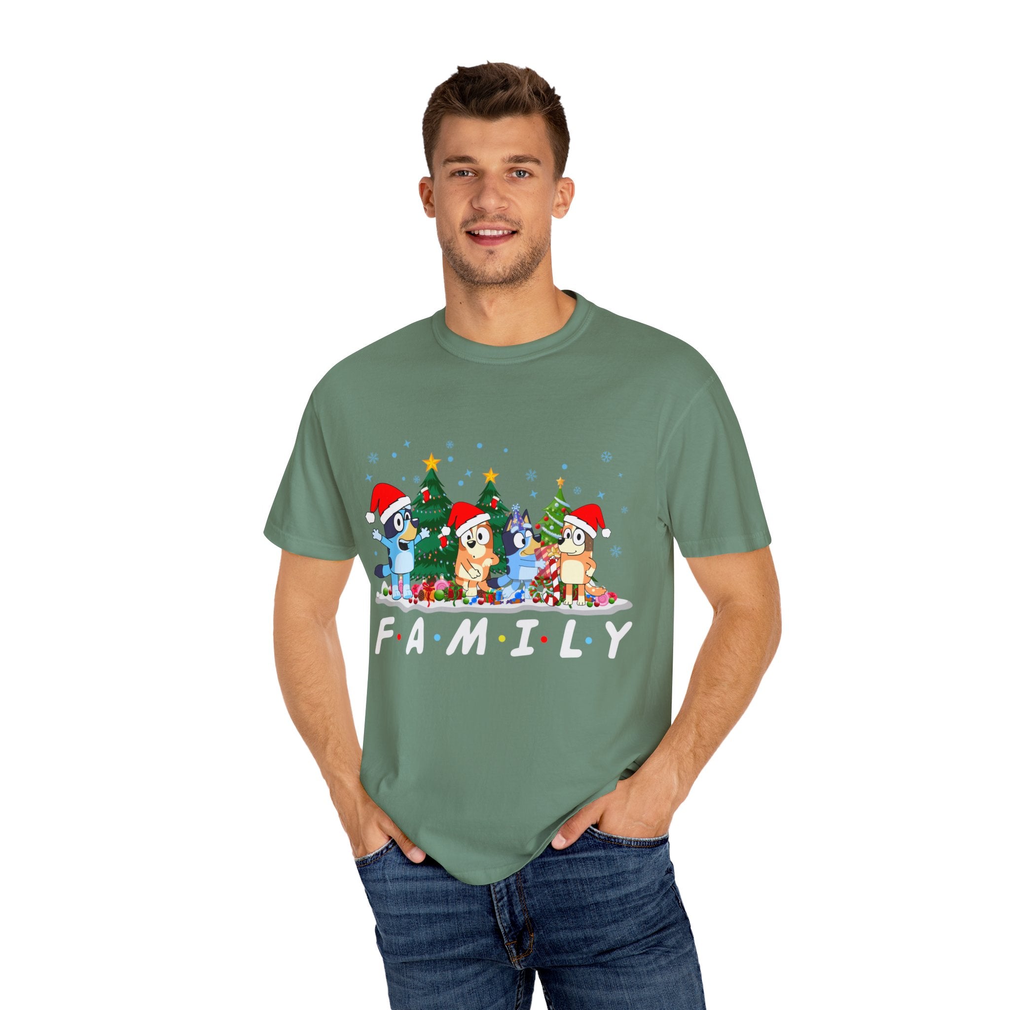 Christmas Bluey Family Shirt, Bluey Party Shirt, Christmas Family Bluey Shirt, Bluey Christmas Trip Shirt, Bluey Theme Tee