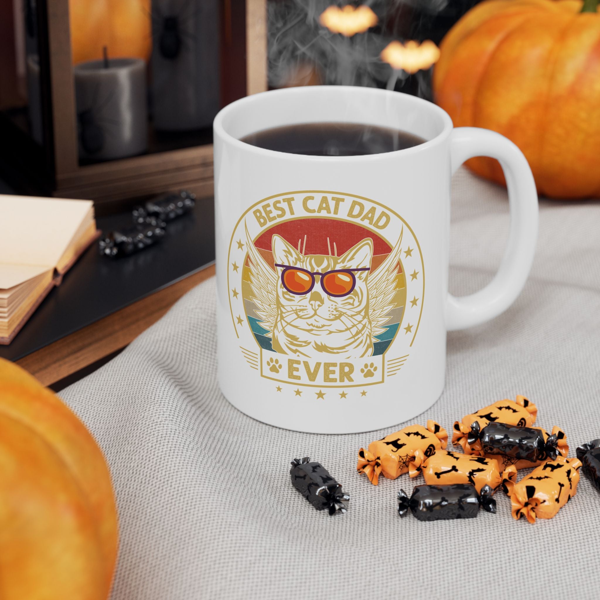 Best Cat Dad Ever Mug Gift For Cat Dad Mug Vintage Cat Dad Retro Gift Cat Dad Fathers Day Gift Cat Dad Coffee Mug Retro Cat Dad Gift Fathers