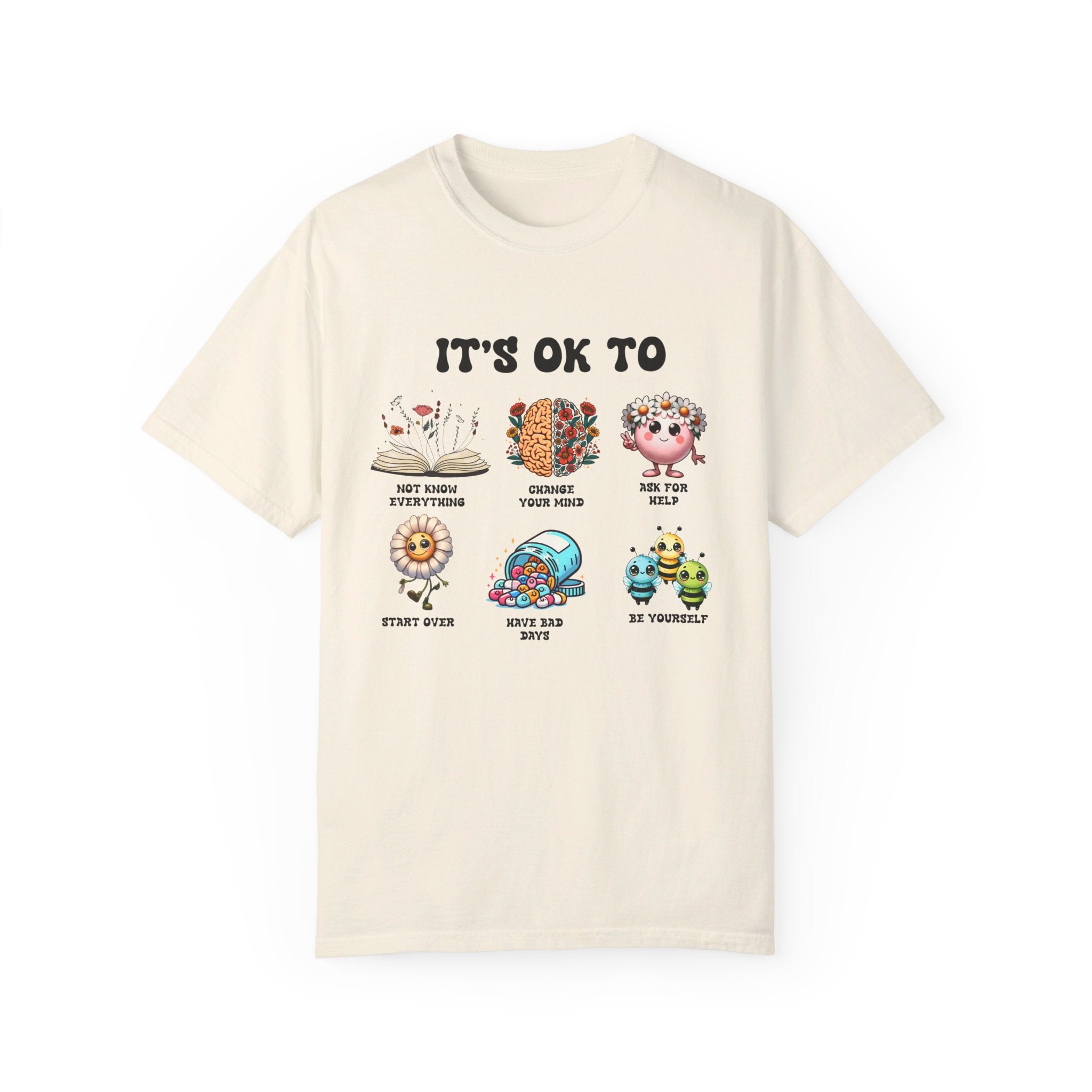 Teacher Shirt, Mental Health Shirt, Feeling Positive tshirt, Diversity, Be Yourself, Therapist School Counselor shirt its ok