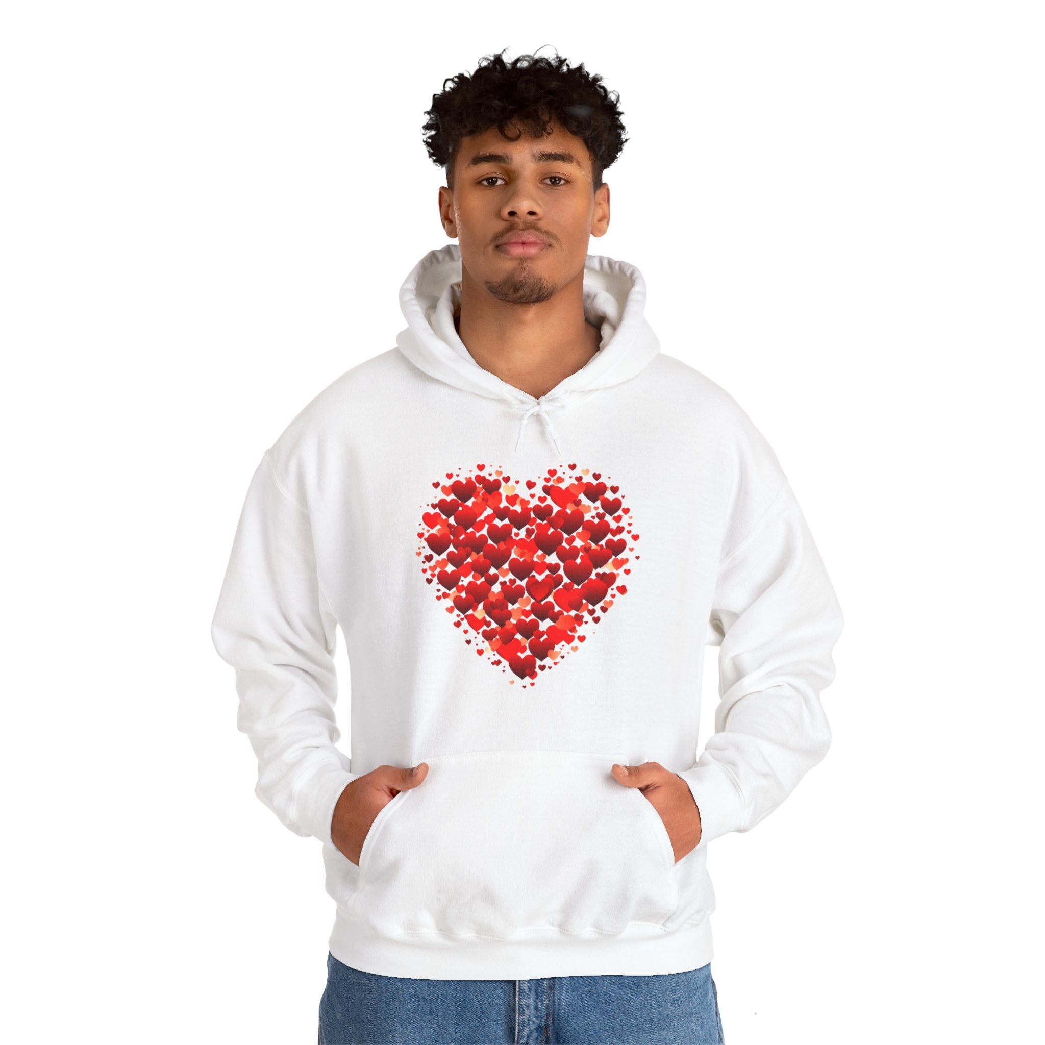 Valentines Day Red Double Heart Hoodie, Valentines Shirt, Valentines Double Heart Hoodie, Red Heart Shirt, Valentines Love Shirt, Love Sweater