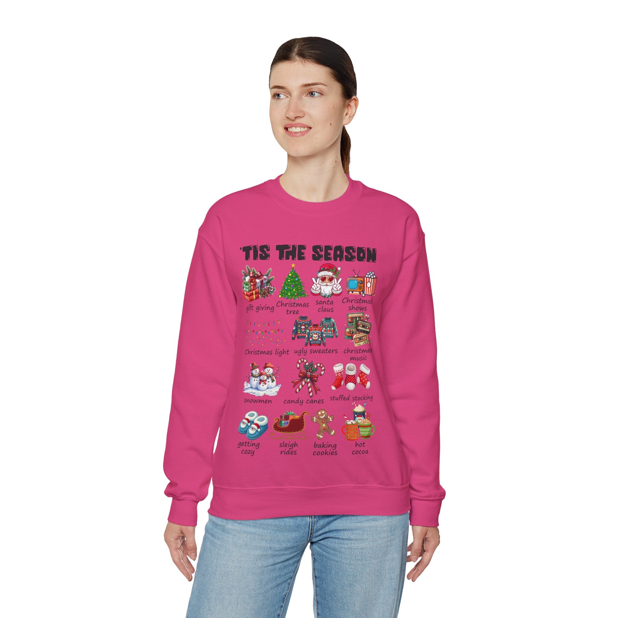 Tis the Season Christmas Sweatshirt, Christmas Tis The Season Shirt, Merry Christmas Shirt, Christmas Sweatshirt For Women, Cute Winter Top