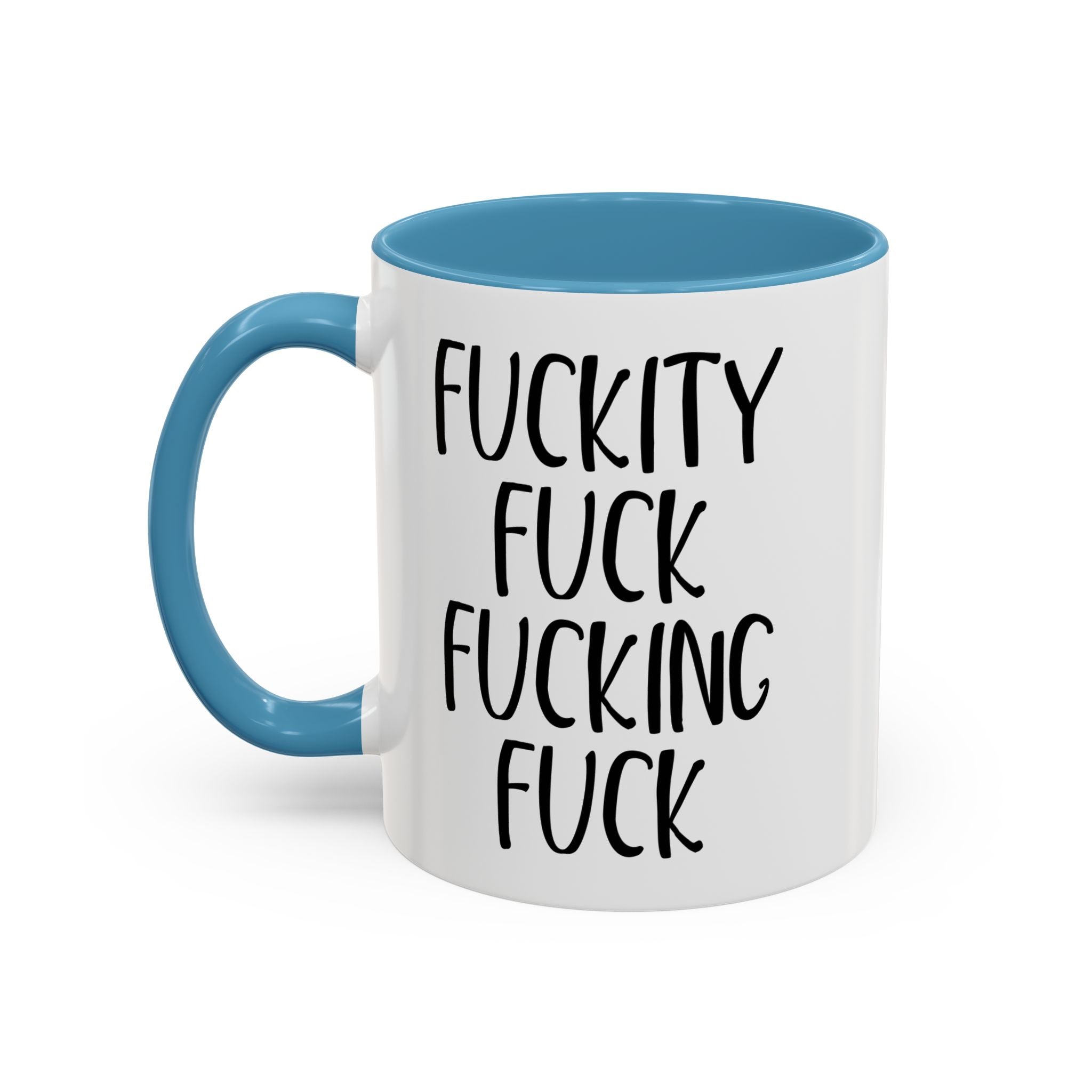 Fuckity Fuck Mug, Sarcastic Coffee Mug, Funny Birthday Gift, Large Coffee Mug, Double Sided Minimalist Mug, Gag Gifts for Men, Snarky Mugs