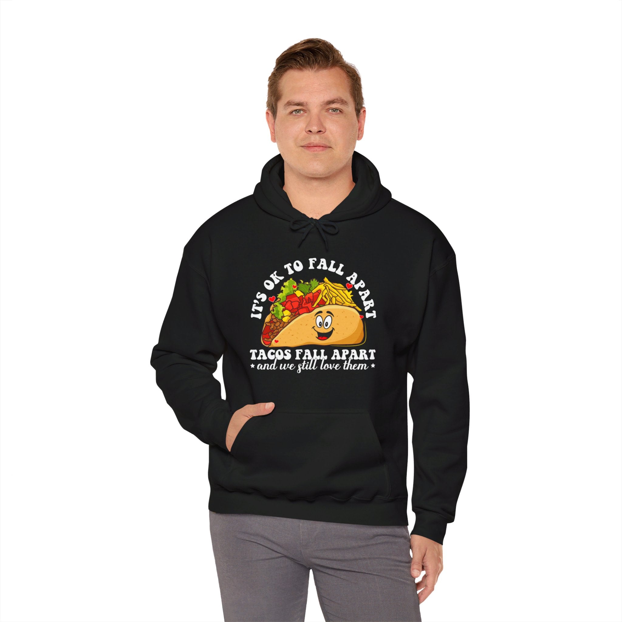 It's ok to fall apart taco Hoodie, Diversely Human Hoodie, Mental Health Awareness Hoodie, Suicide Prevention Hoodie