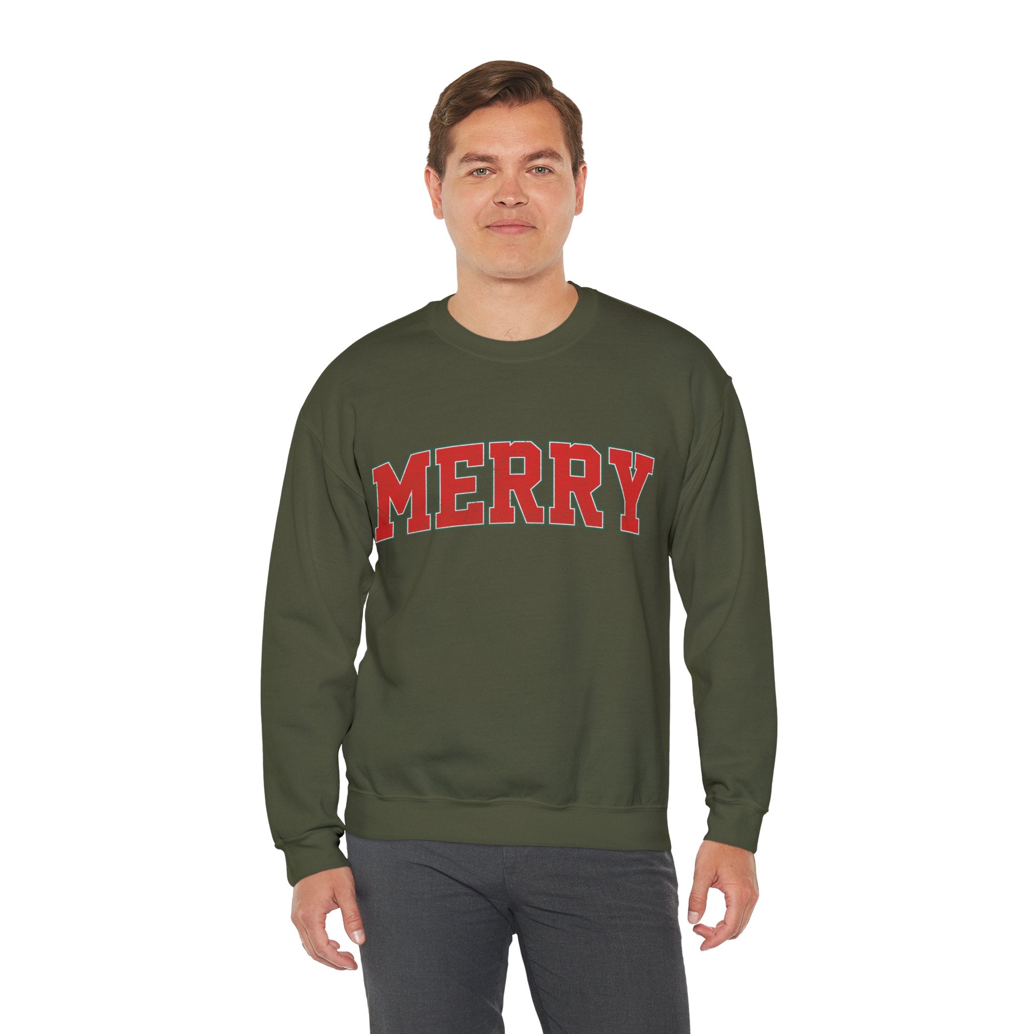 Merry Christmas Sweatshirt, Christmas Shirts, Cute Winter Sweater, Christmas Shirt for Women, Christmas Crewneck Sweatshirt, Holiday Sweater
