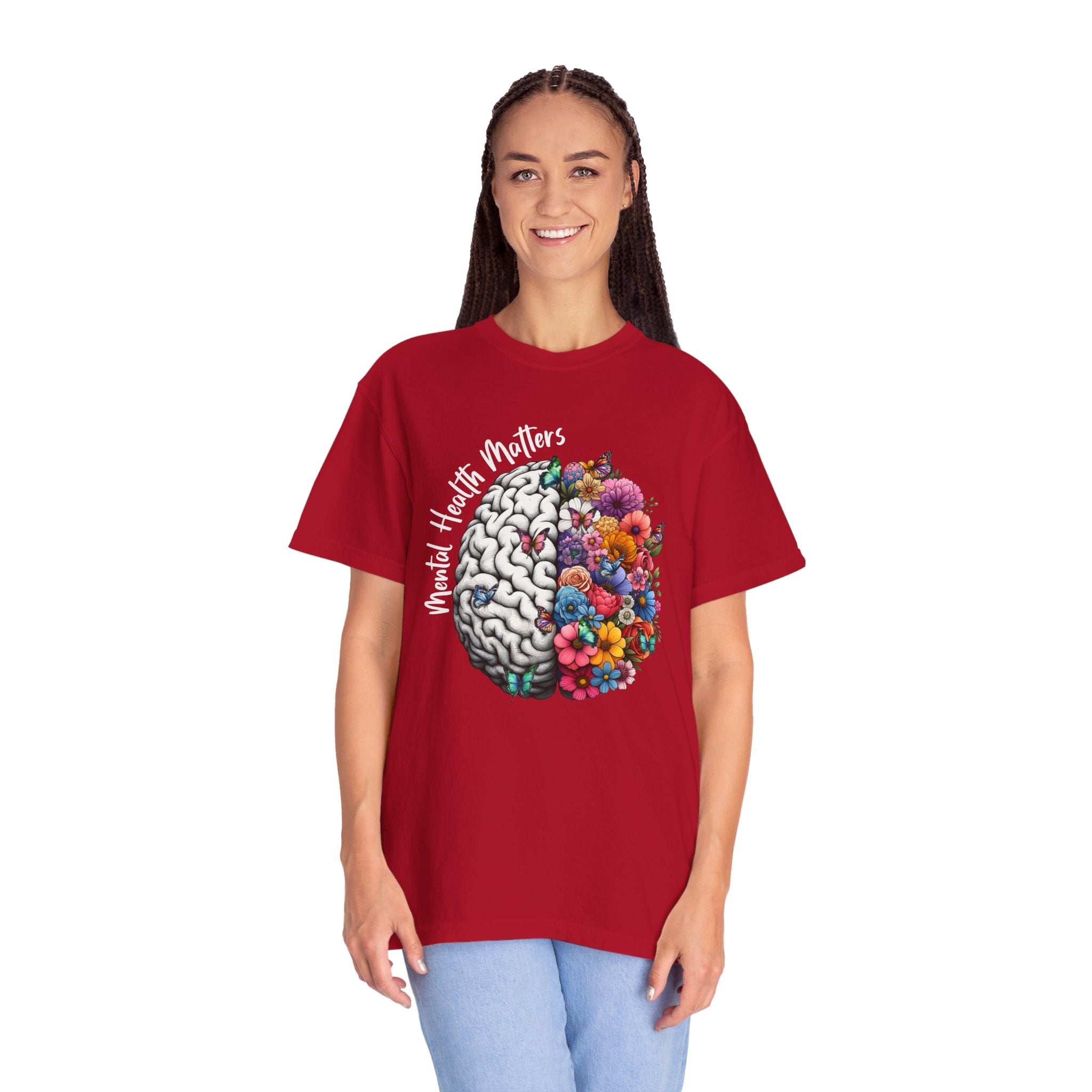 Mental Health Matters, Mental Health Shirt, School Psychologist Shirt, Inspirational Shirts, Mental Health Awareness Tee, Cute Brain Shirt