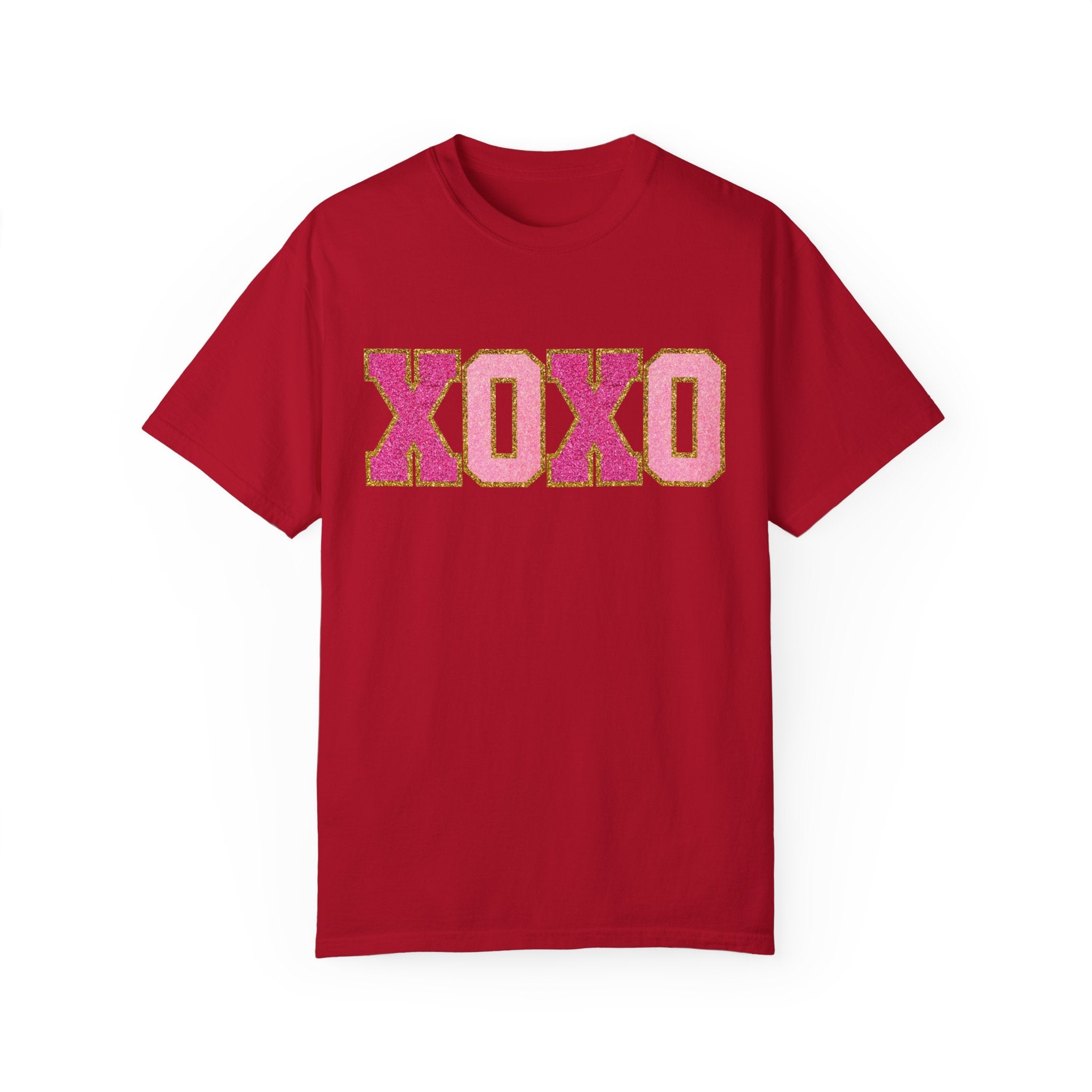 XOXO Valentine's Day Shirt, Faux Chenille Hugs and Kisses TShirt, Girlfriend Valentine Gift, Valentines Day Gift for Her, Love Wins Shirt