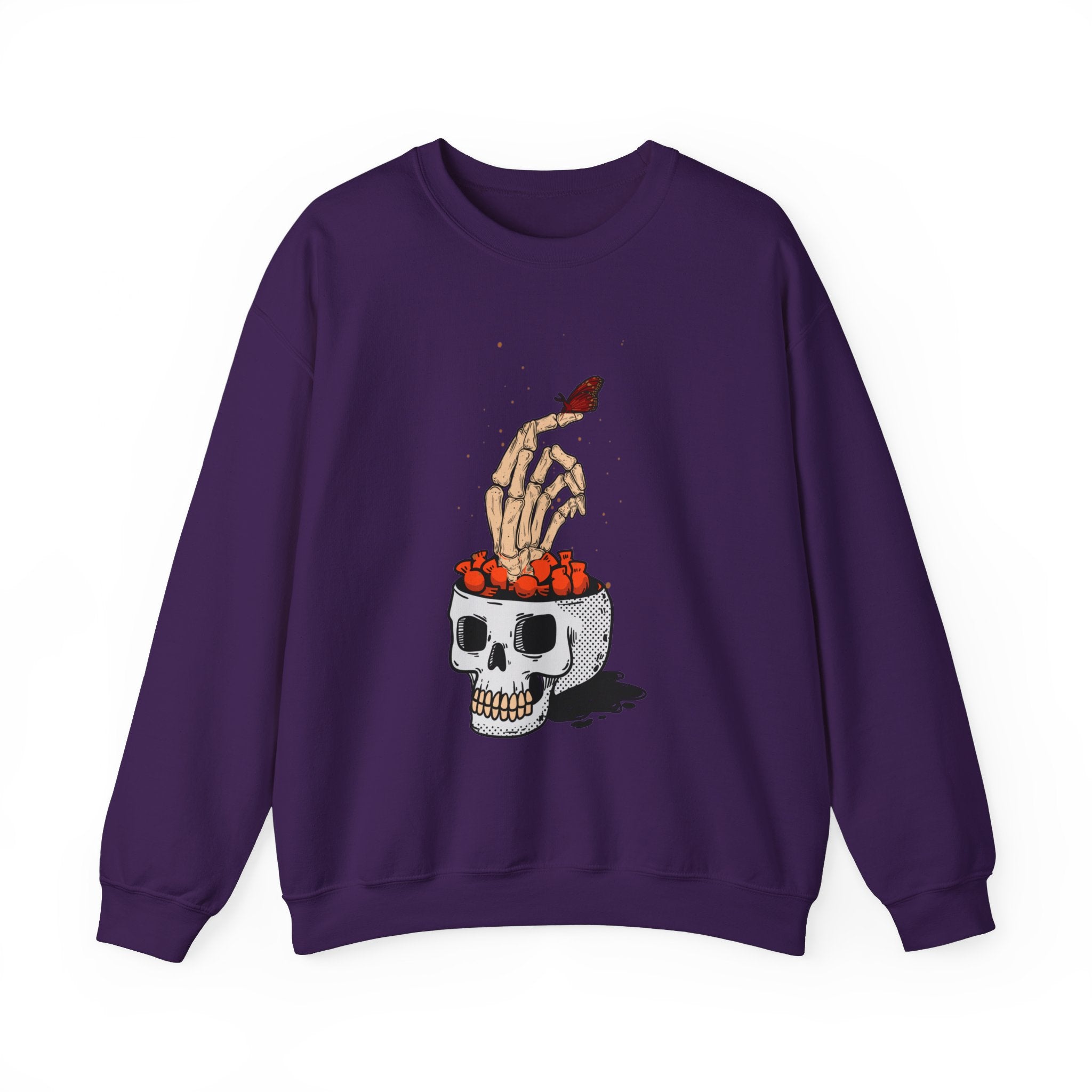 Skull skeleton hand halloween Sweatshirt, Skeleton Hand T-Shirt, Skeleton Shirt, Horror Gift, Skeleton Rock Tee, Rock and Roll Shirt