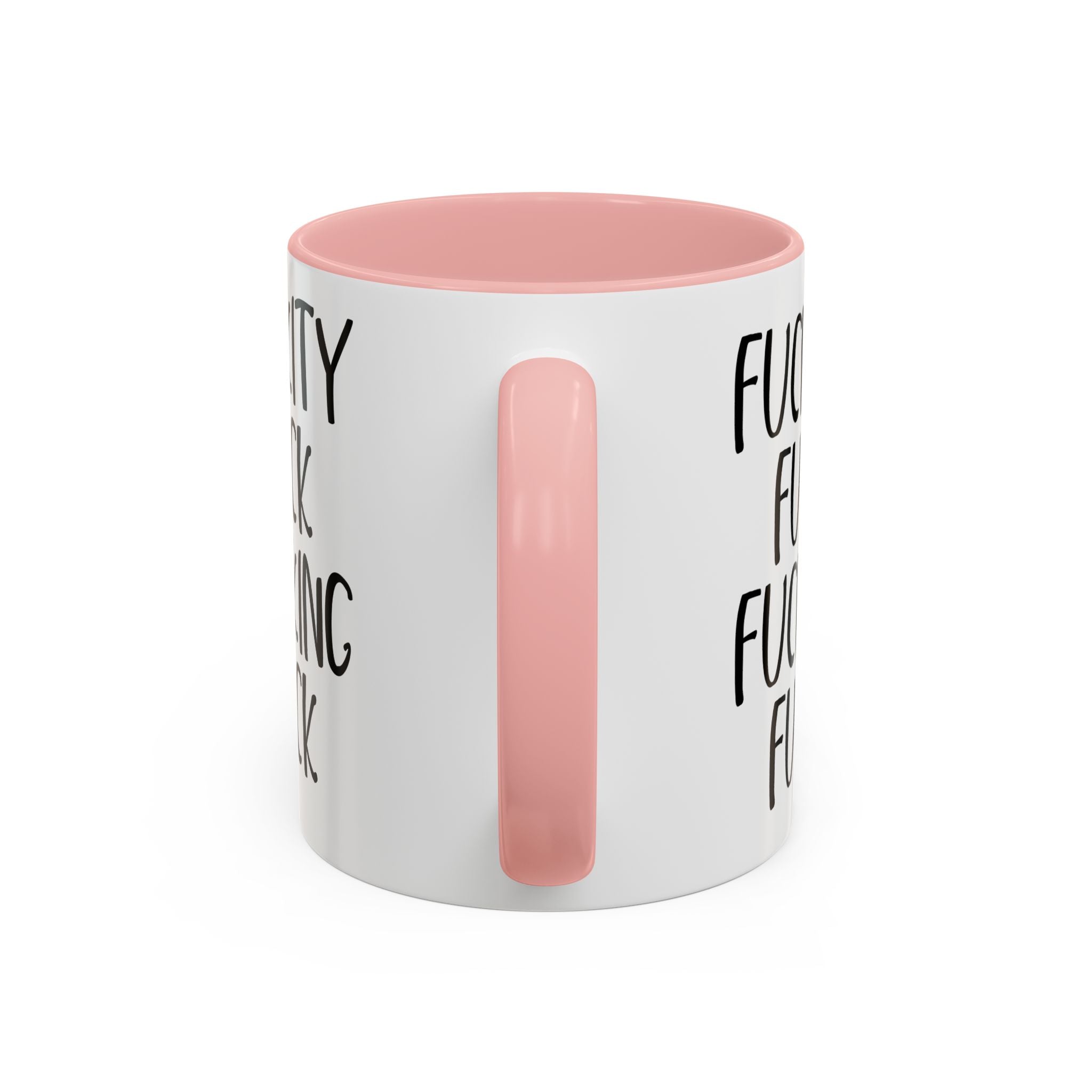 Fuckity Fuck Mug, Sarcastic Coffee Mug, Funny Birthday Gift, Large Coffee Mug, Double Sided Minimalist Mug, Gag Gifts for Men, Snarky Mugs