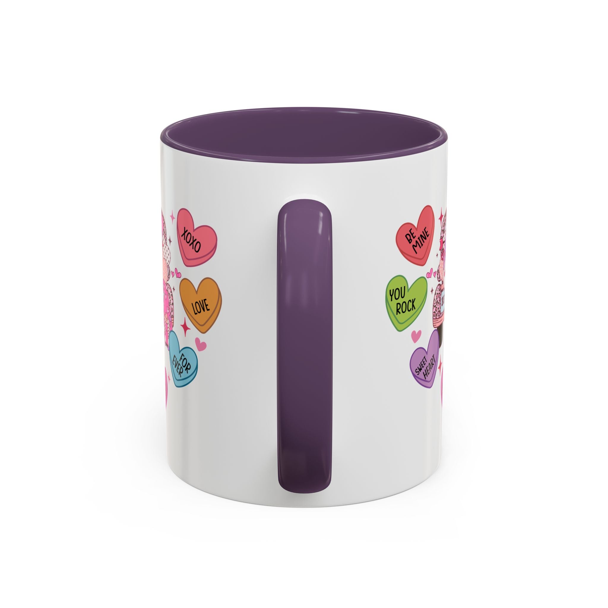 Candy Hearts Coffee Mug, Valentine's Conversation Hearts Mug, Valentines Day Coffee Mug, 15 oz 11 oz Mug, Pink Hearts Coffee Mug, Valentines Kitchen, Gift for Her