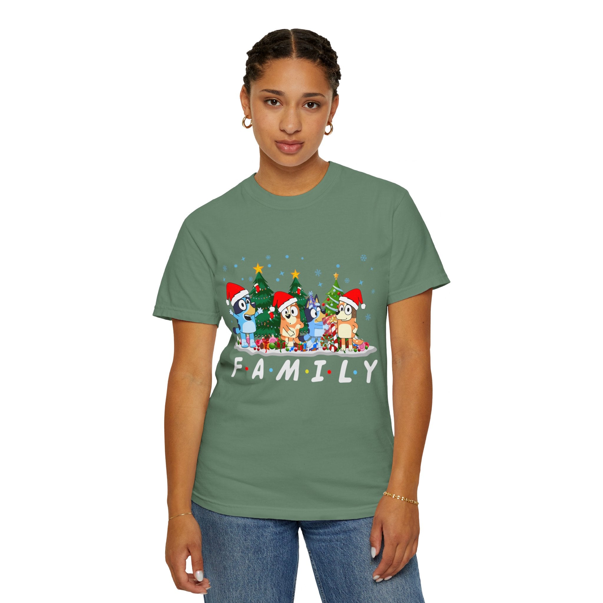 Christmas Bluey Family Shirt, Bluey Party Shirt, Christmas Family Bluey Shirt, Bluey Christmas Trip Shirt, Bluey Theme Tee