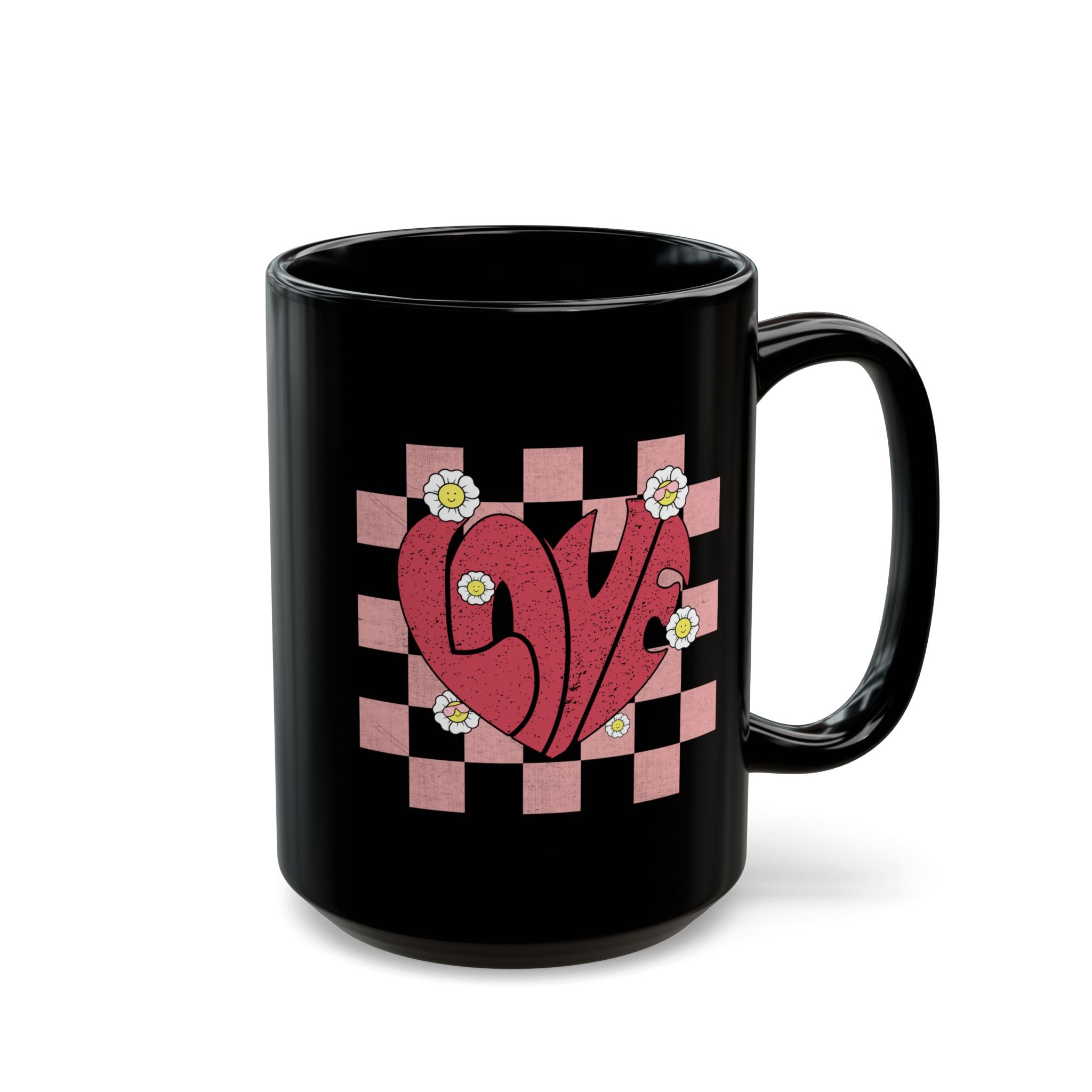 Retro Love Coffee Mug, Valentine's Coffee Mug, Husband Gift, Wife Gift, Girlfriend Gift, Boyfriend Gift, Birthday Gift
