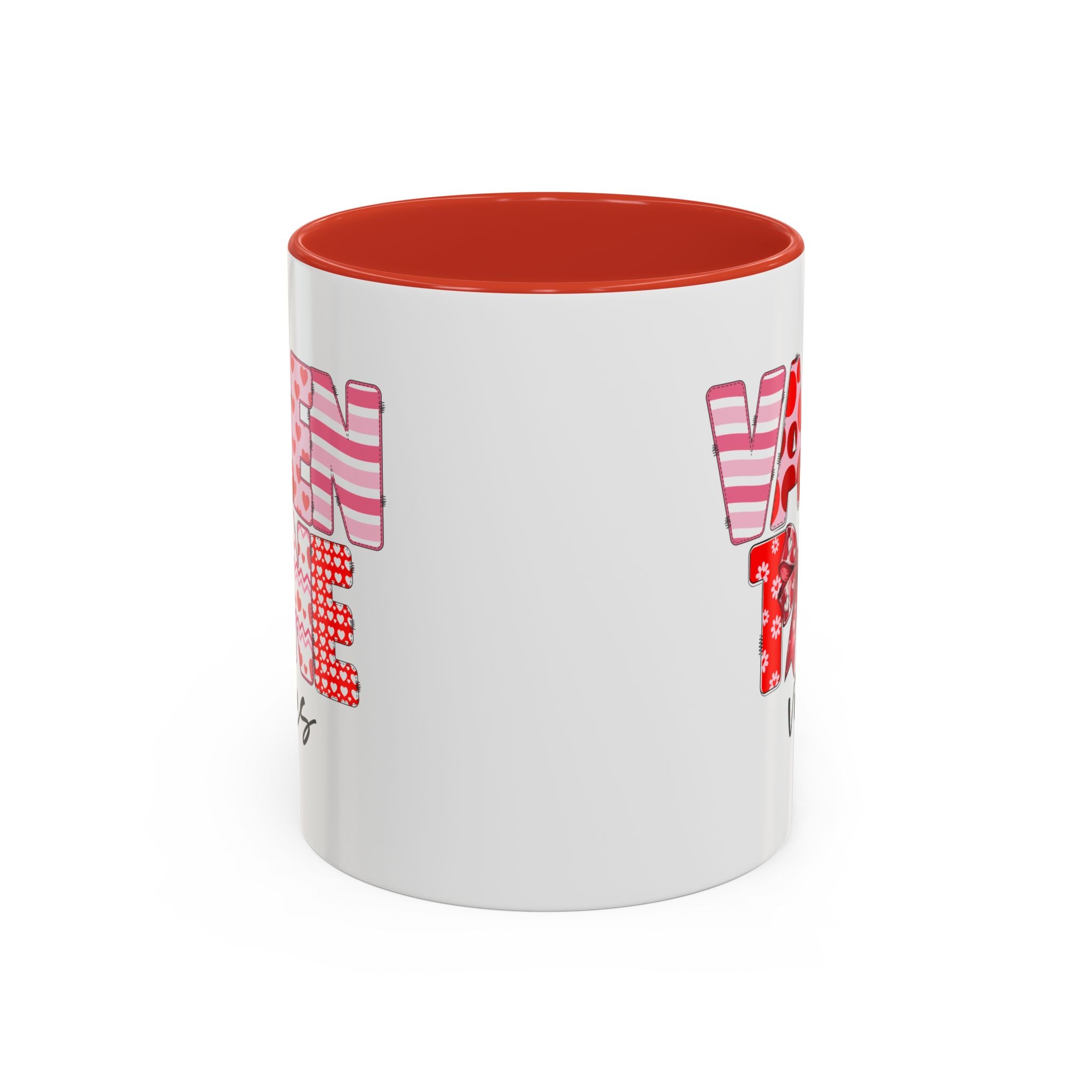 Valentine Vibes Coffee Mug, Coquette Valentine Vibes Mug, Brushstroke Valentine Coffee Cup, Gift For Her