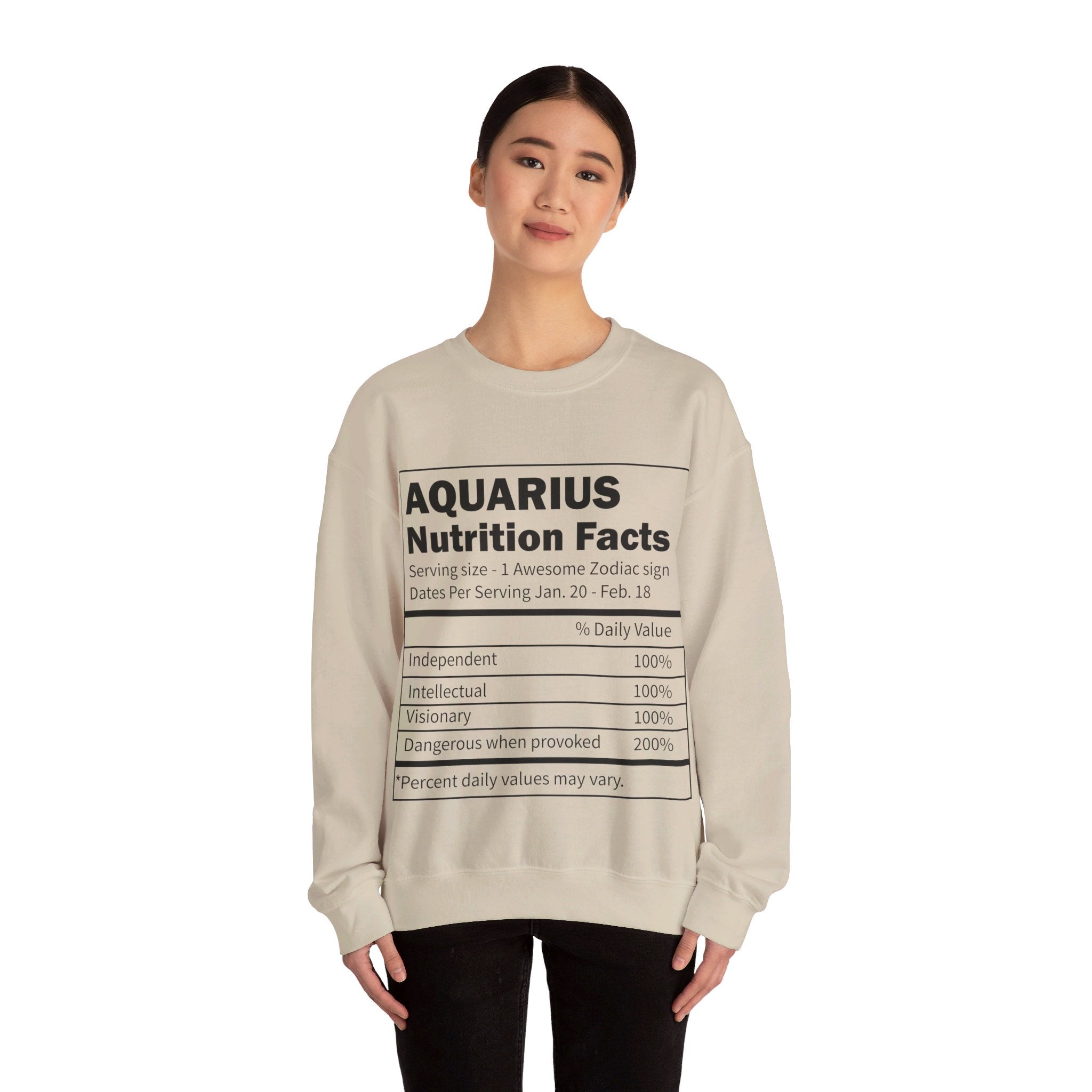 Zodiac Sign Nutrition Facts Sweatshirt, Horoscopes Shirt, Astrology Shirt, Summer Tees, Birthday Gift Ideas for Best Friends, Girl Friends