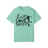 Live Love Soccer T-Shirt With Soccer Ball For Soccer Players