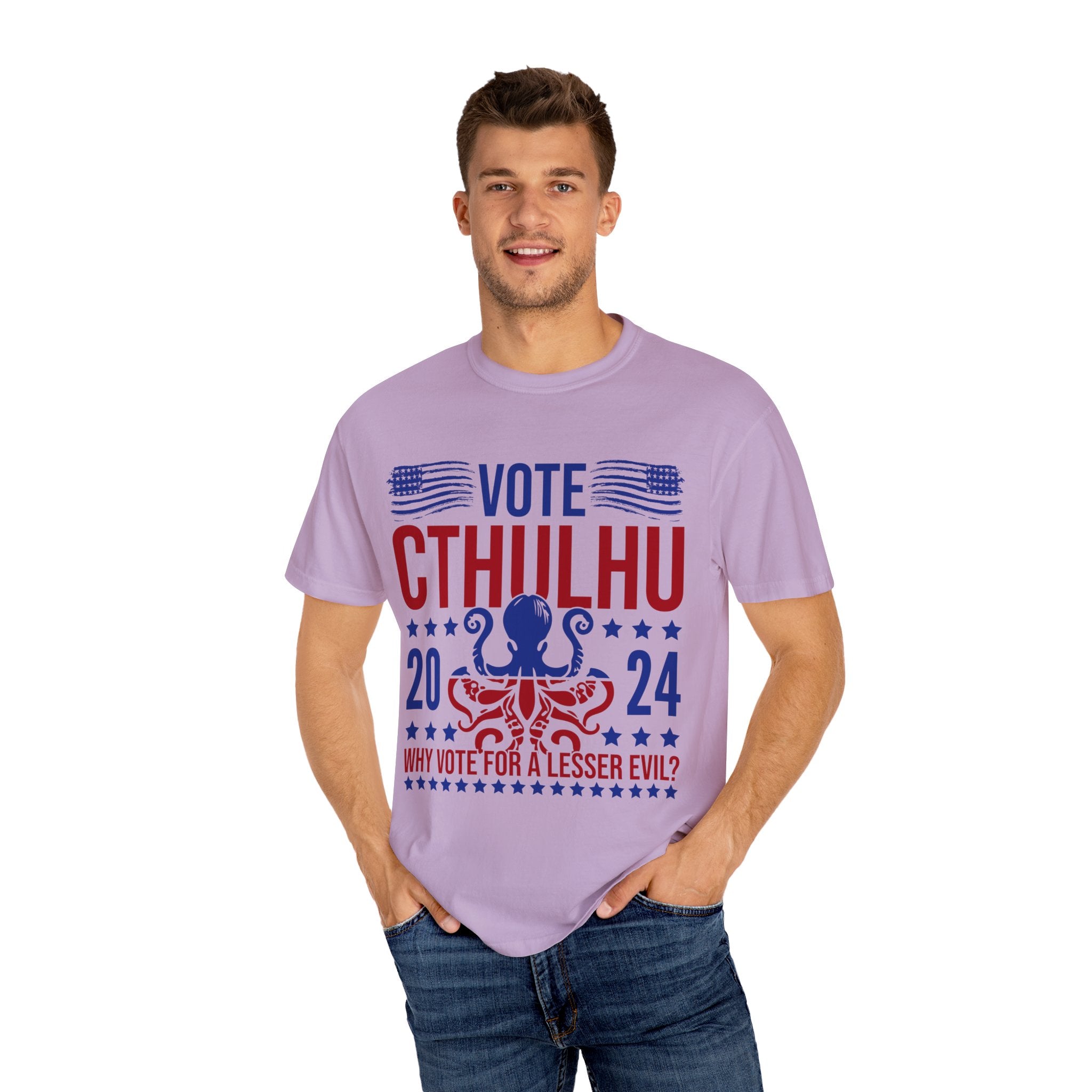 UNIDAZE Vote Cthulhu Shirt, Funny Political Satire Shirt, Funny 2024 Election Shirt, Greater Evil Shirt, Lovecraftian Gift, Horror Lovers Printify Cotton Crew neck cthulhu cthulhu gift cthulhu shirt DTG election funny 2024 election funny election shirt greater evil horror lover lovecraft lovecraftian gift Men's Clothing Oversized politcal satire T-shirts TikTok Unisex vote cthulhu shirt Women's Clothing