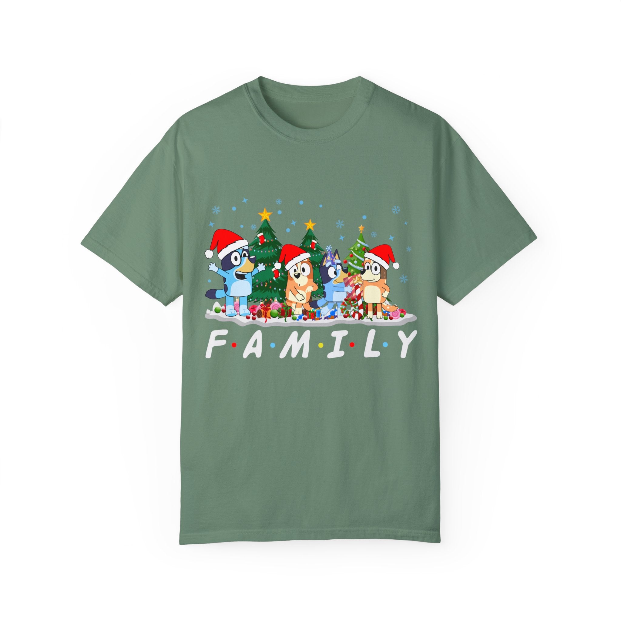 Christmas Bluey Family Shirt, Bluey Party Shirt, Christmas Family Bluey Shirt, Bluey Christmas Trip Shirt, Bluey Theme Tee