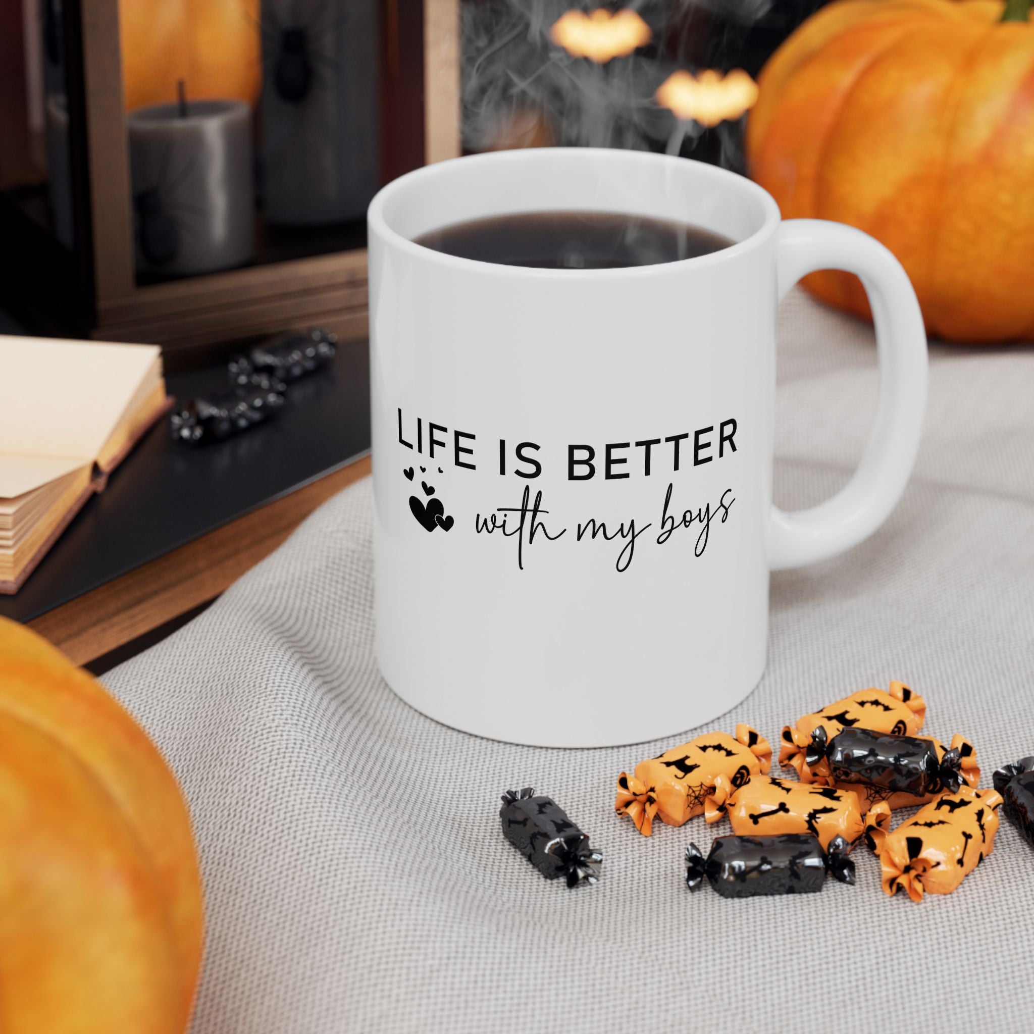 Life is Better With My Boys Coffee Mug, Mom of Boys Coffee Mug, Mom  Mug, Mother's Day Gift, Gift For Mom