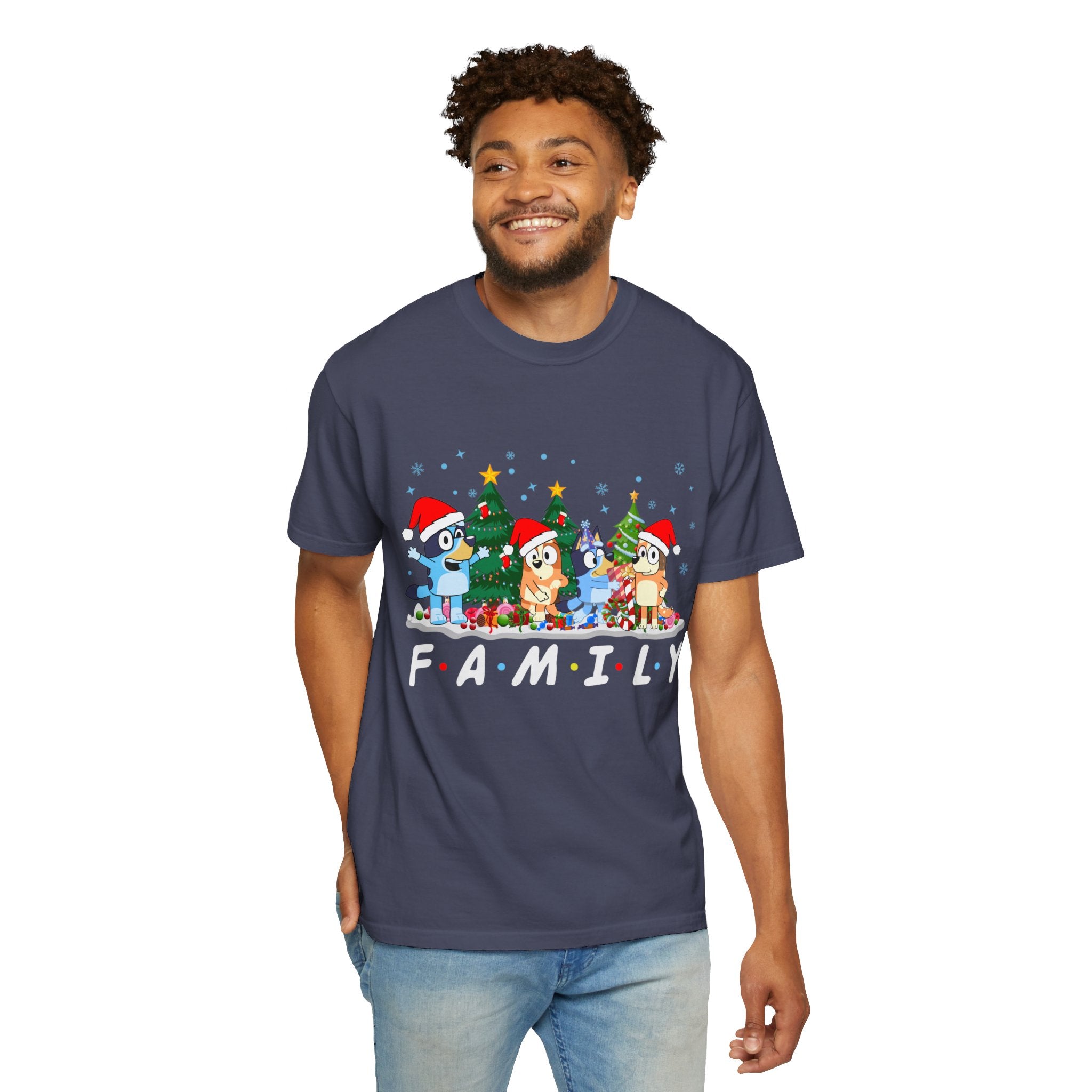 Christmas Bluey Family Shirt, Bluey Party Shirt, Christmas Family Bluey Shirt, Bluey Christmas Trip Shirt, Bluey Theme Tee