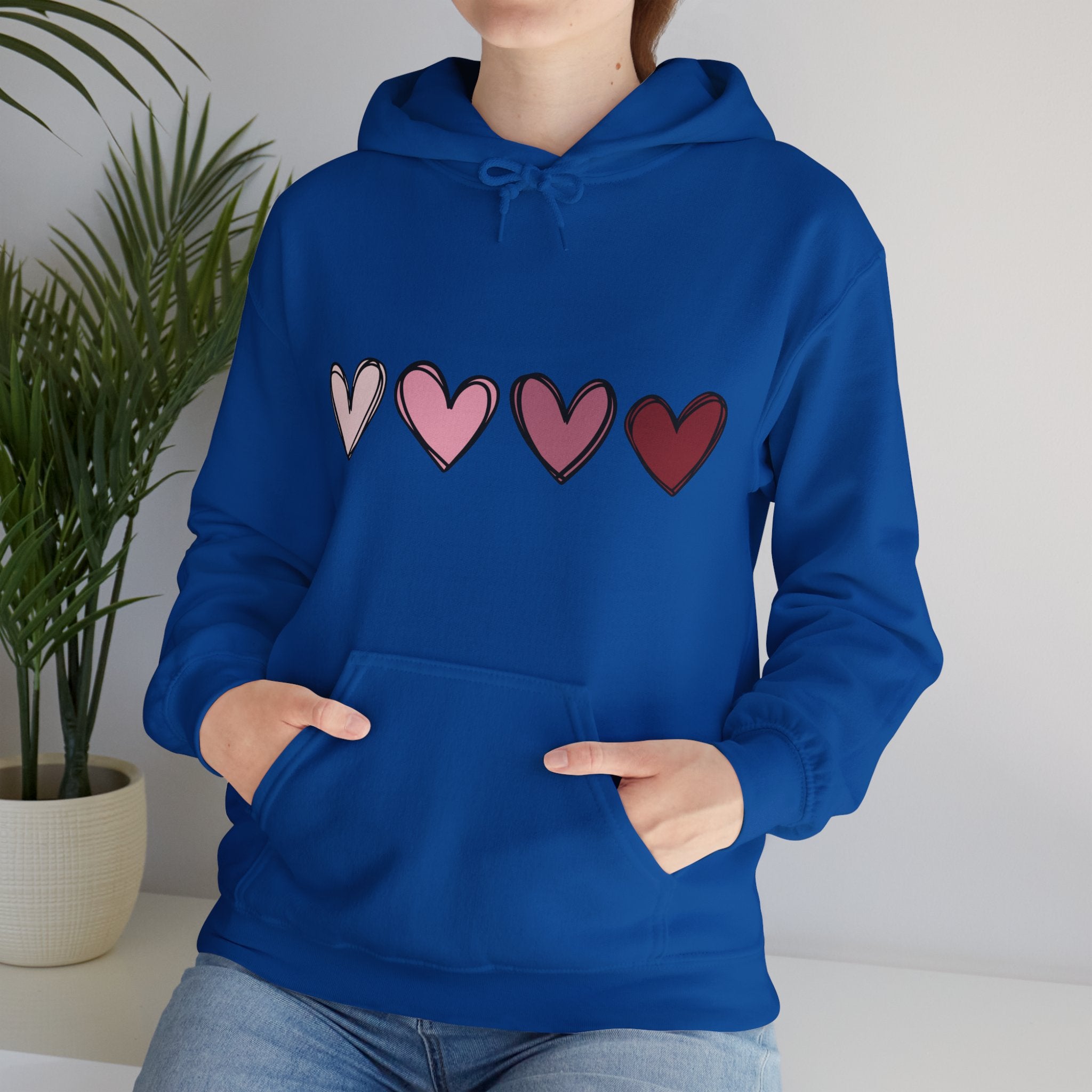 Valentine Double Heart Hoodie, Cute Valentine Hoodie, Valentine Sweatshirts, Vintage Valentine Hooded Sweatshirt, Valentine Pullover