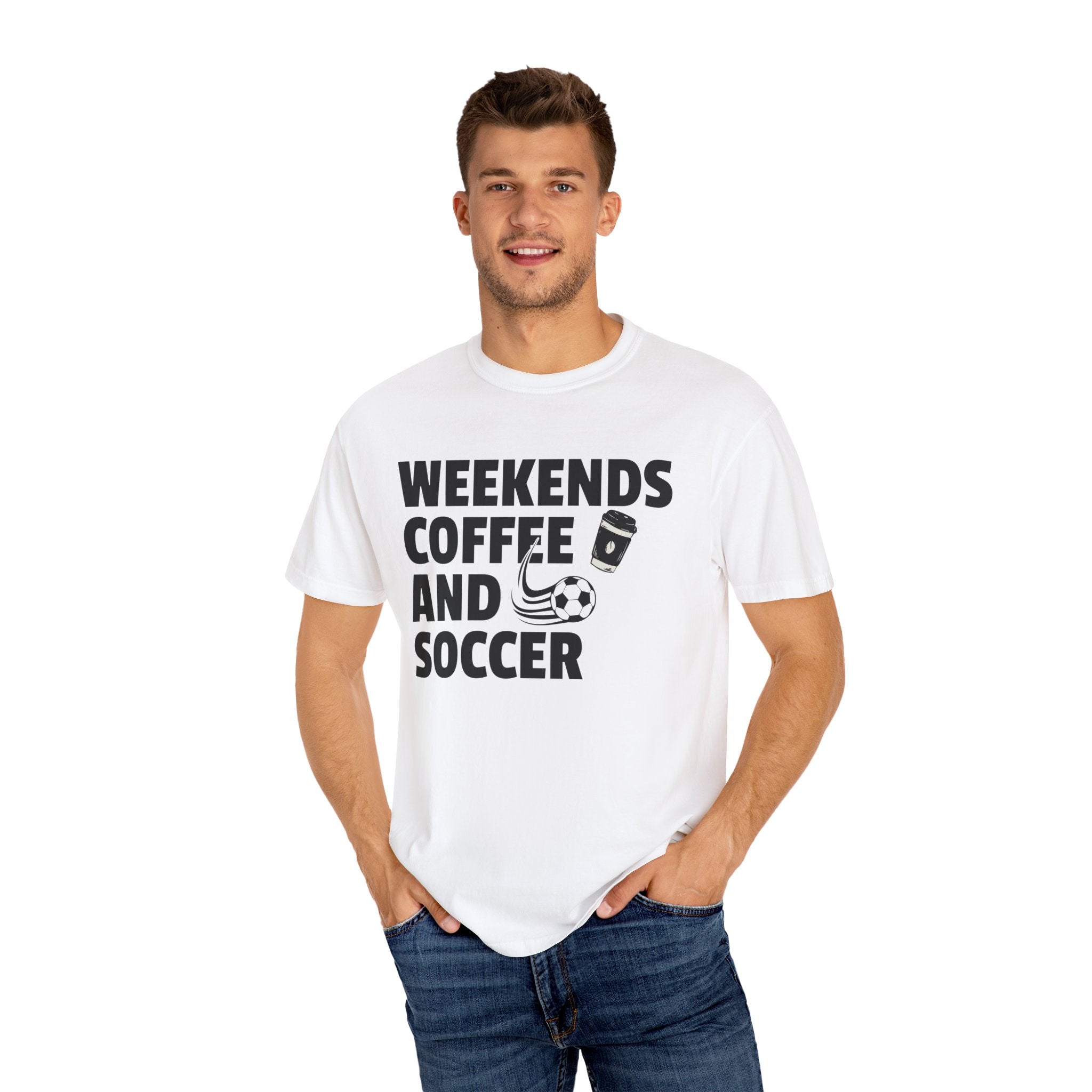 Weekends Coffee and Soccer Shirt For Soccer Lover, Sports Mom Tshirt For Mothers Day, Soccer Gift For Her, Game Day Gift Tee, Coffee T-Shirt