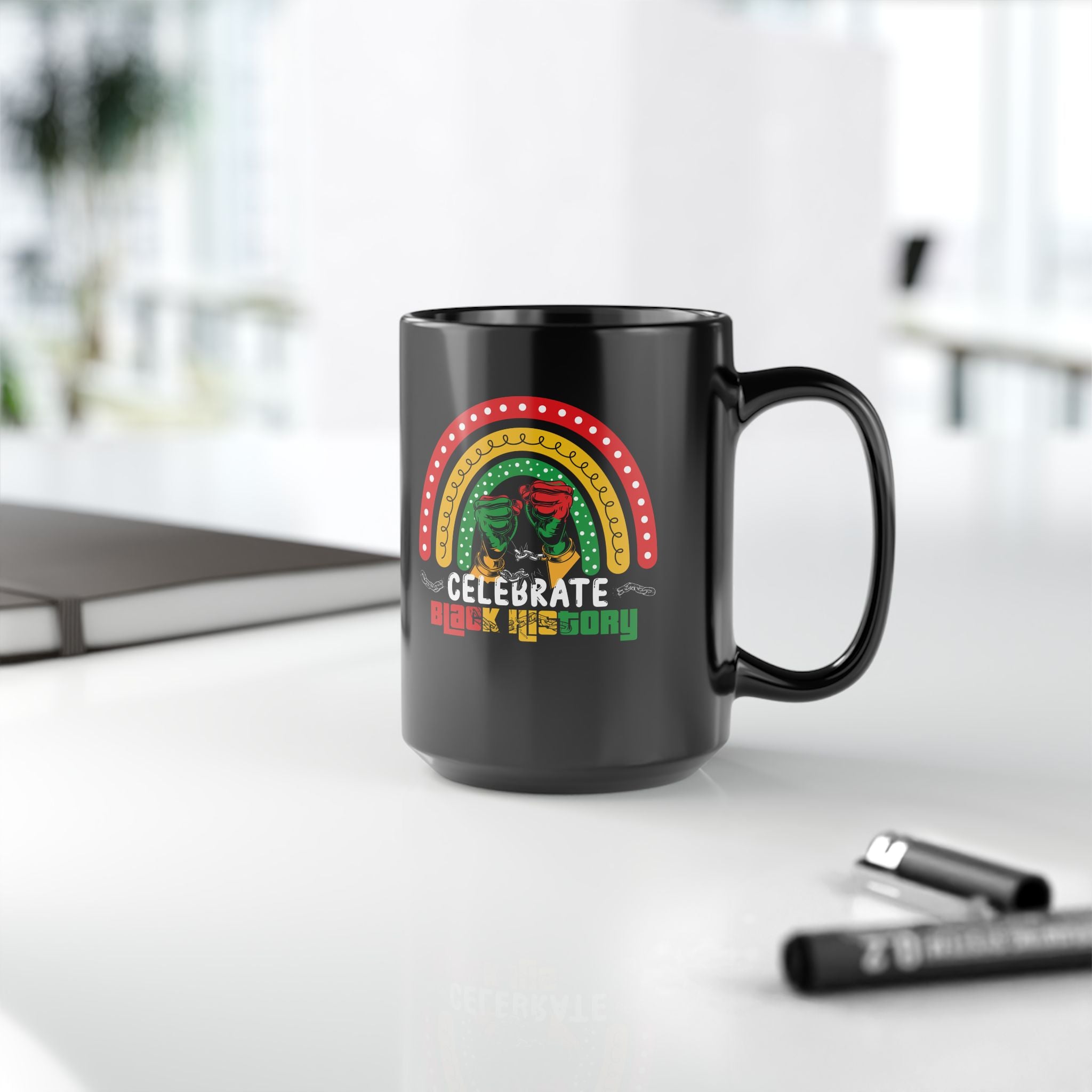 Celebrate Black History Coffee Mug, Emancipation Day Mug, African American Pride Coffee Cup, Black History Gift, Freedom Day Gift Mug