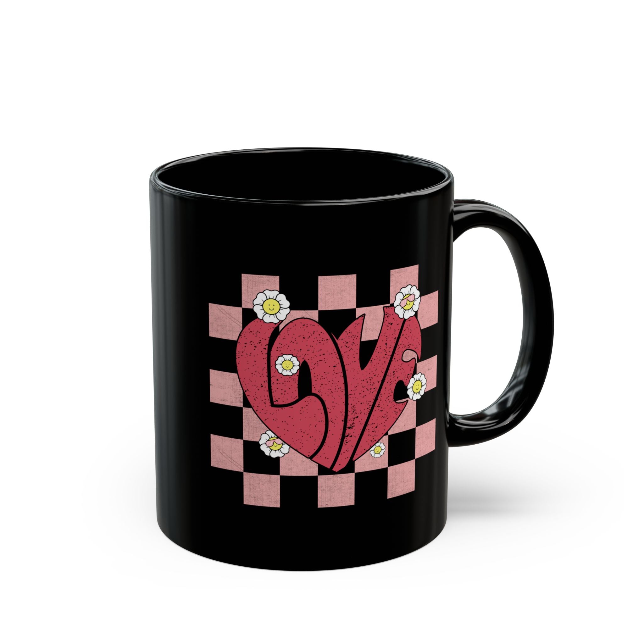 Retro Love Coffee Mug, Valentine's Coffee Mug, Husband Gift, Wife Gift, Girlfriend Gift, Boyfriend Gift, Birthday Gift