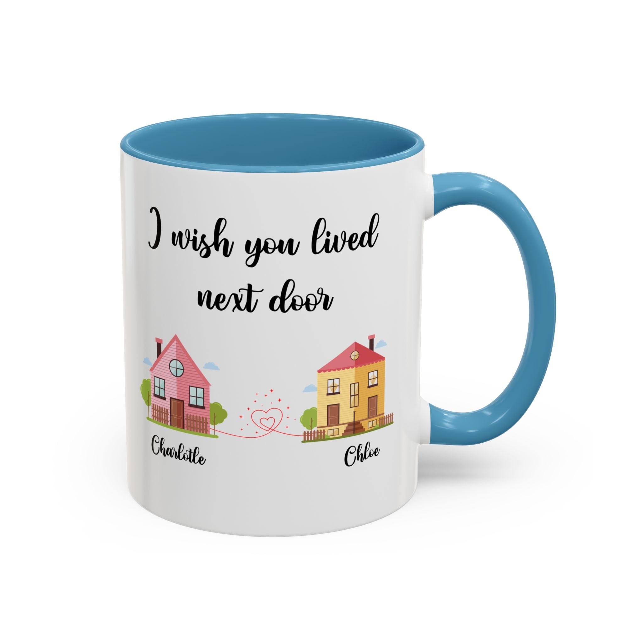 I Wish You Lived Next Door Mug, Bestie Coffee Mug, Long Distance Mug, Moving Away Mug, Best Friend Christmas, Bestie Birthday Gift, Bff Mug